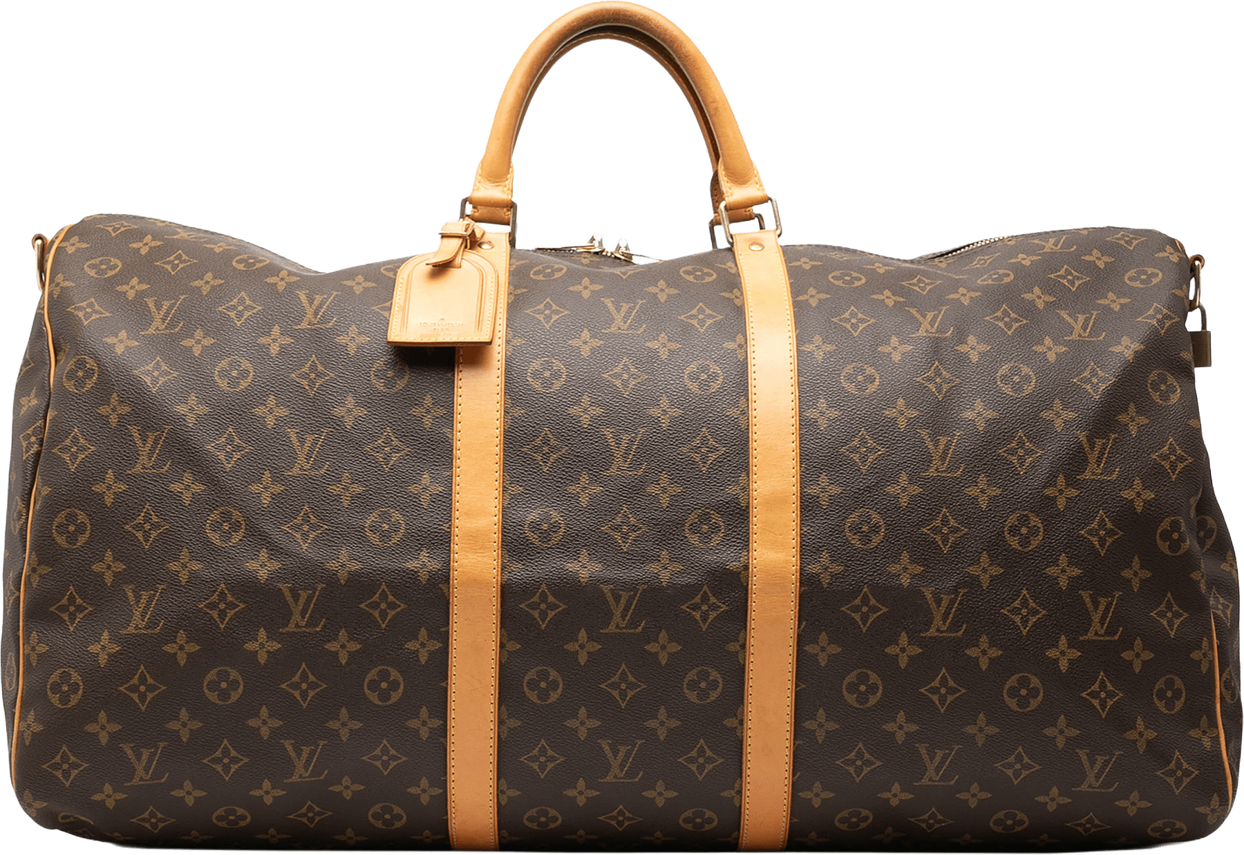 Louis Vuitton Monogram Keepall Bandouliere 60, från Luxclusif, i färgen brown.