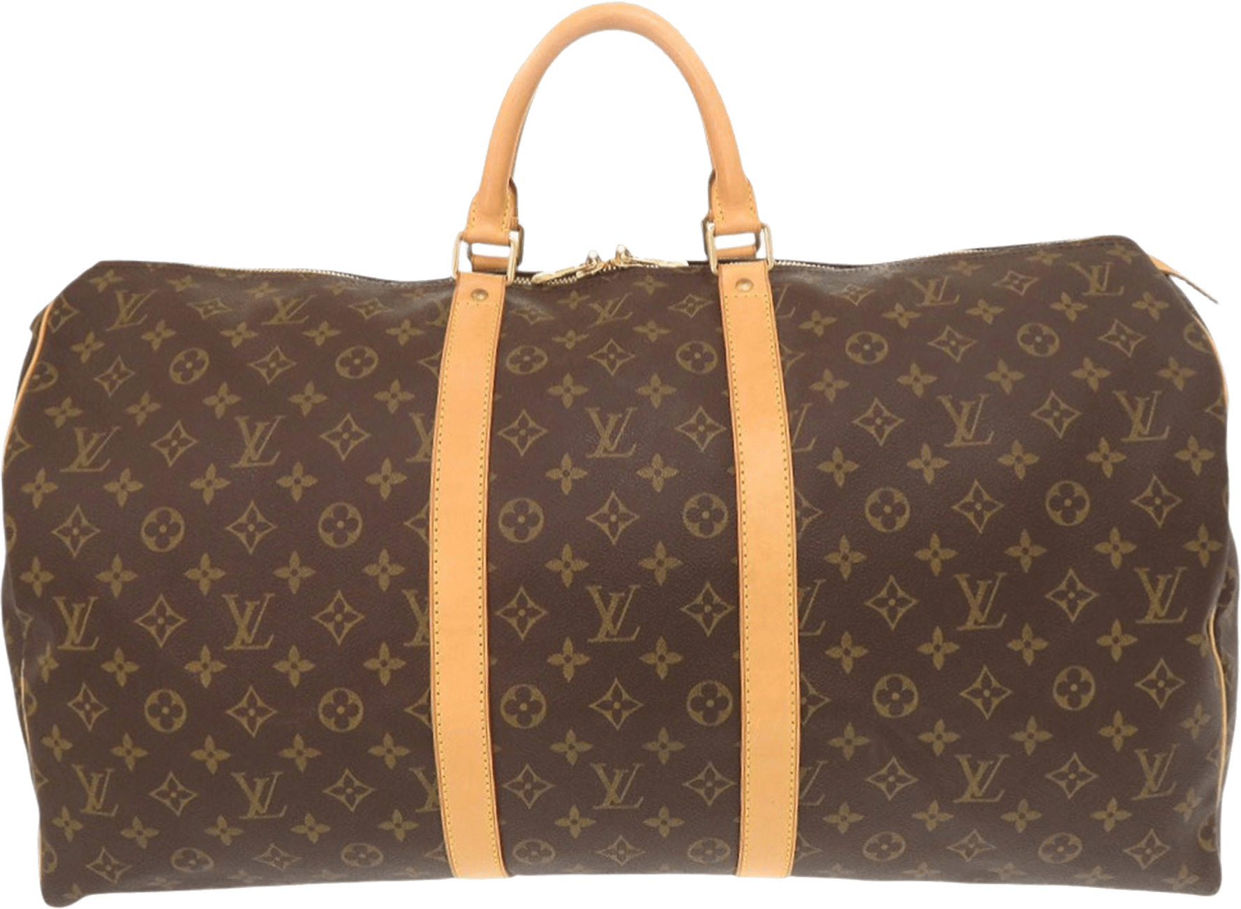 Louis Vuitton Monogram Keepall 55, från Luxclusif, i färgen brown.