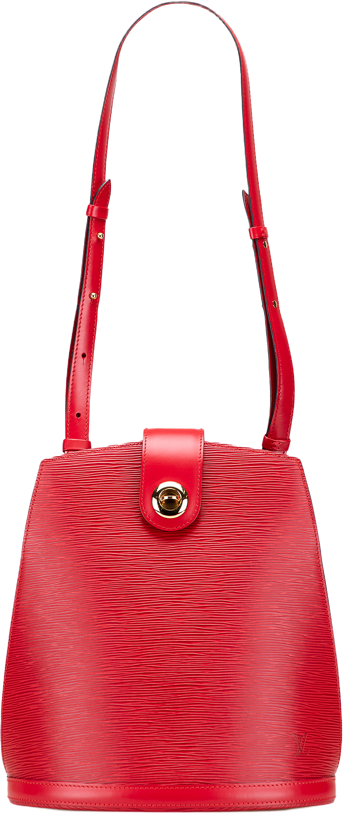 Louis Vuitton Epi Cluny, från Luxclusif, i färgen red.