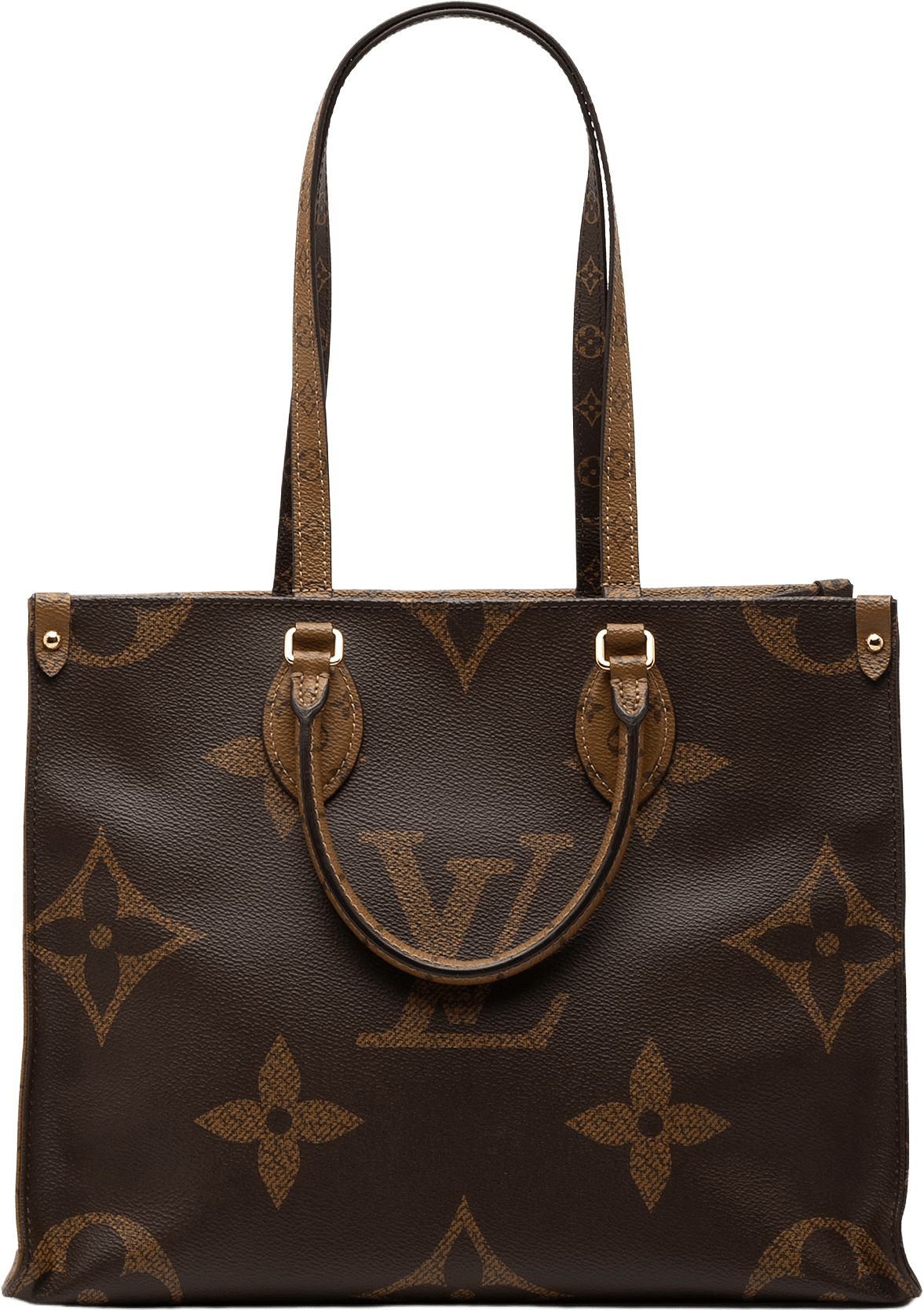 Louis Vuitton Monogram Reverse Giant Onthego Mm, från Luxclusif, i färgen brown.