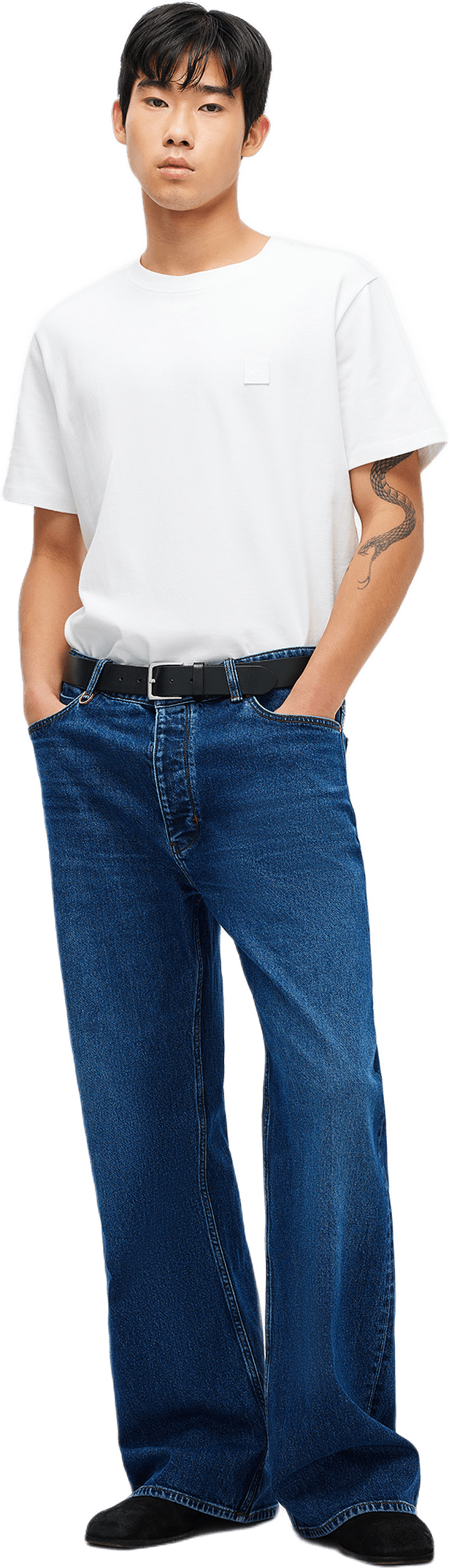 Kurt Baggy Trinity Mid Indigo, från Neuw, i färgen blue.