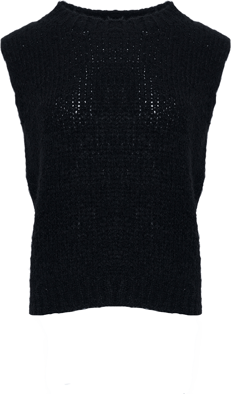 Kala Knit Vest - Black, från Noella, i färgen black.