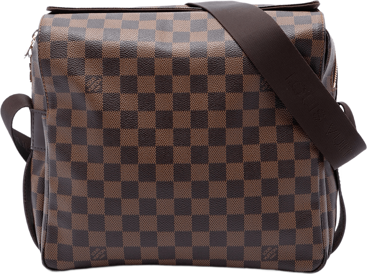 Louis Vuitton Damier Ebene Naviglio, från Luxclusif, i färgen brun.