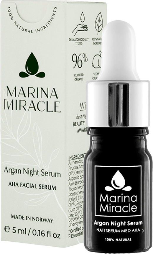 Argan Night Serum -small, från Marina Miracle.