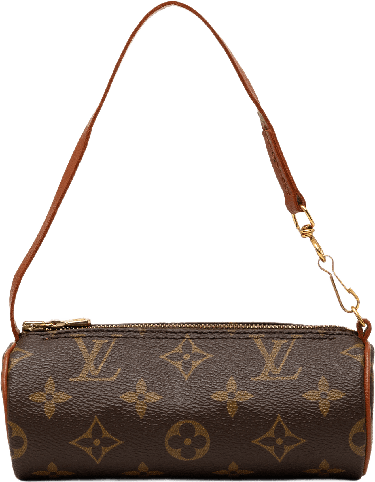 Louis Vuitton Monogram Papillon Pochette, från Luxclusif, i färgen brun.
