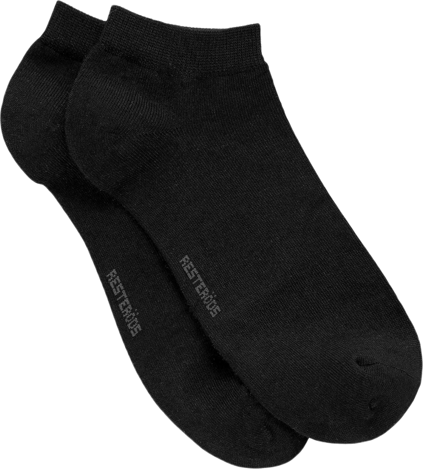 Ekologisk Bomull, Ankelstrumpor, 5-pack, Svart, från Resteröds, i färgen black.