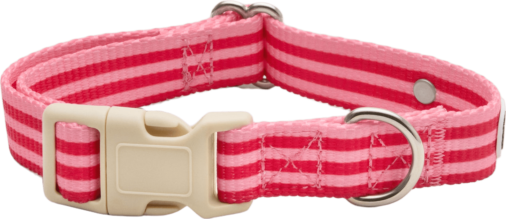 Mosebacke Hundhalsband - Rosa, från Barkalot, i färgen pink & red.