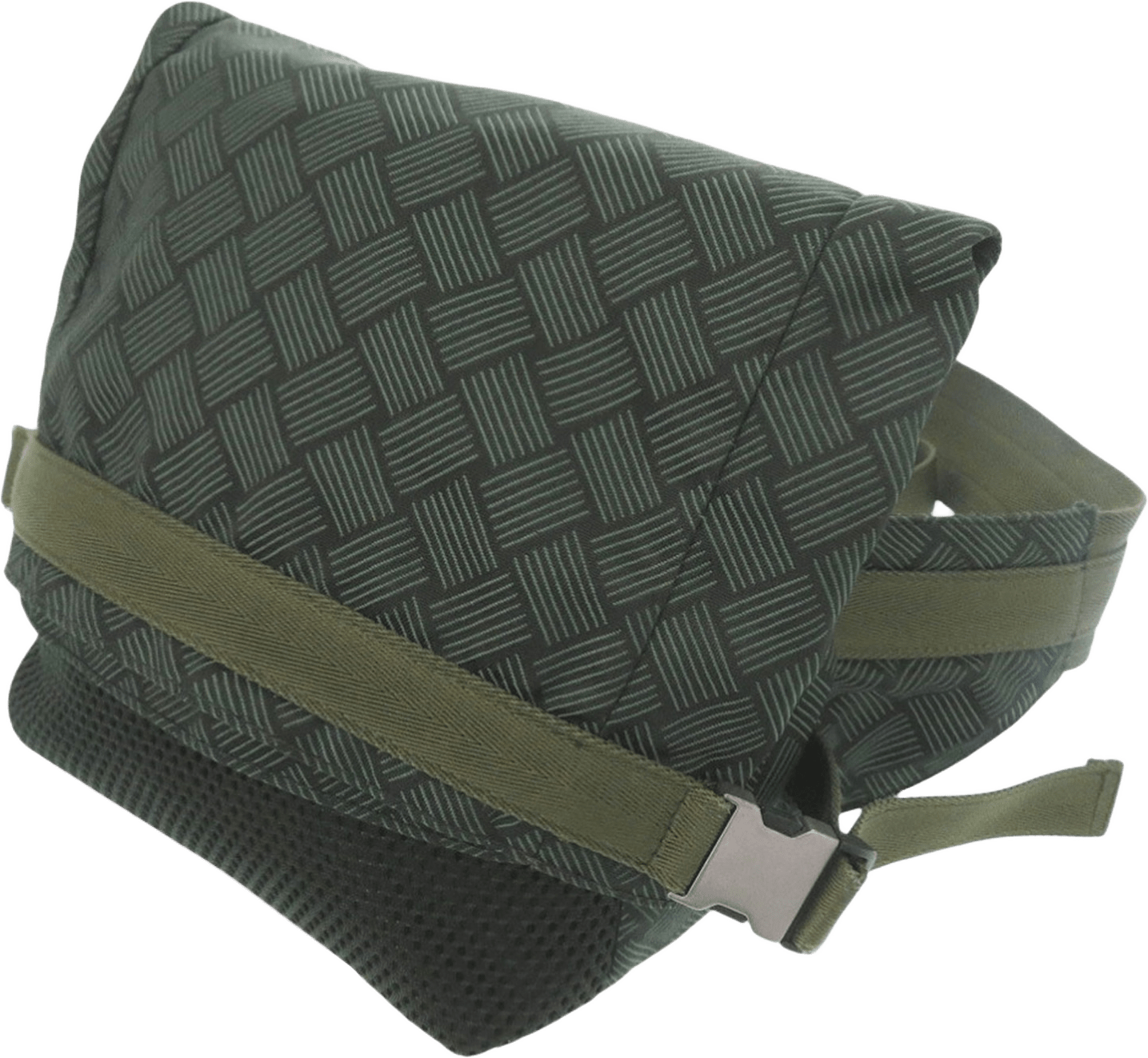 Bottega Veneta Nylon And Mesh Intrecciato Belt Bag, från Luxclusif, i färgen dark green.