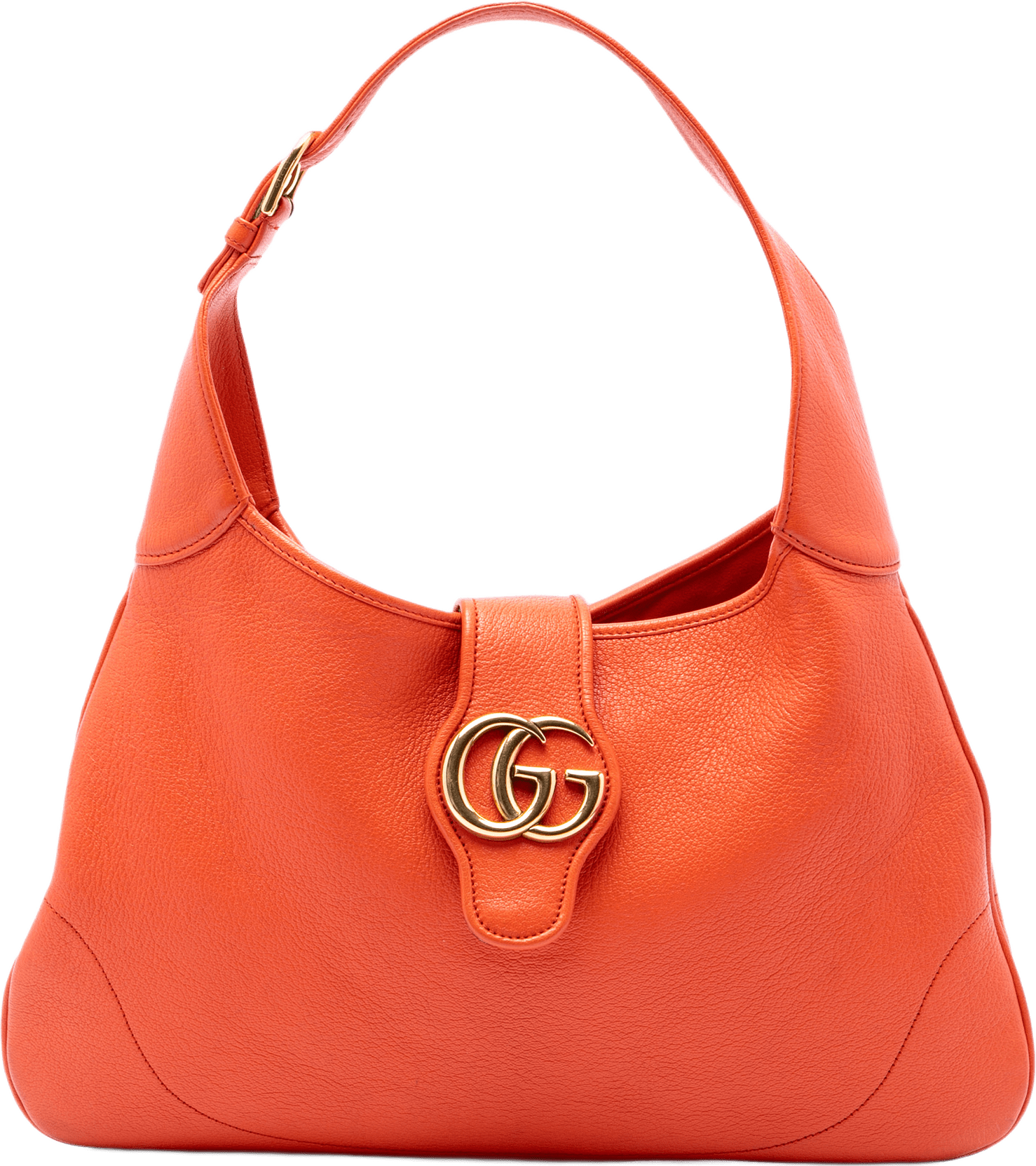 Gucci Medium Calfskin Aphrodite Crossbody, från Luxclusif, i färgen orange.