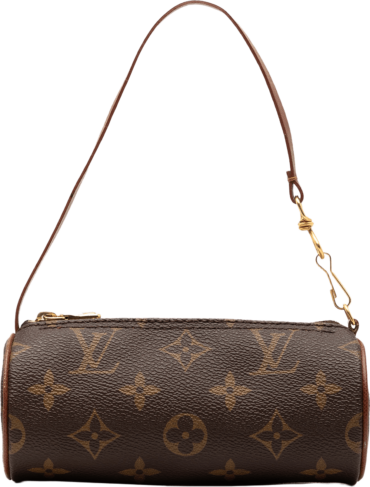 Louis Vuitton Monogram Papillon Pochette, från Luxclusif, i färgen brown.