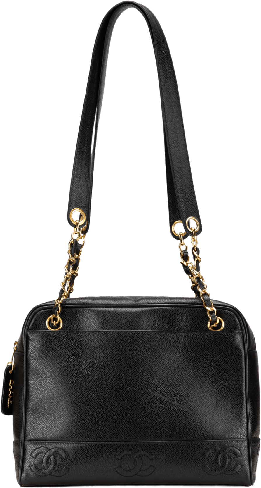 Chanel Triple Cc Caviar Shoulder Bag, från Luxclusif, i färgen black.