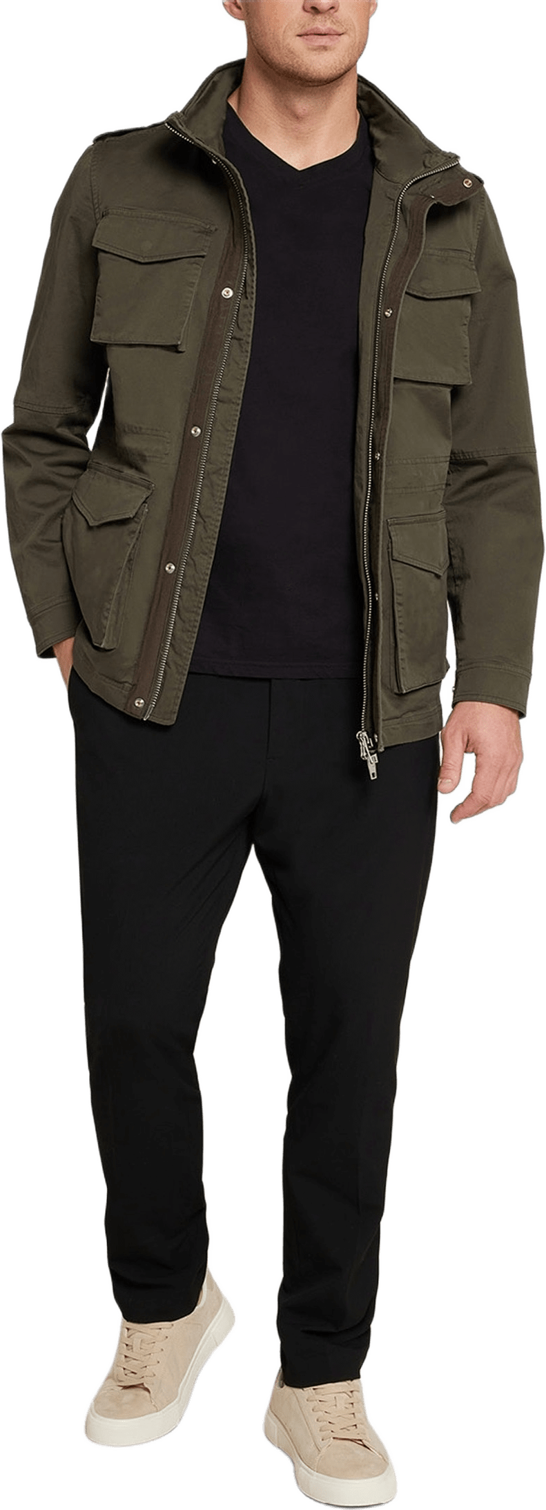 Dorian Jacket, från ROCKANDBLUE, i färgen army green.