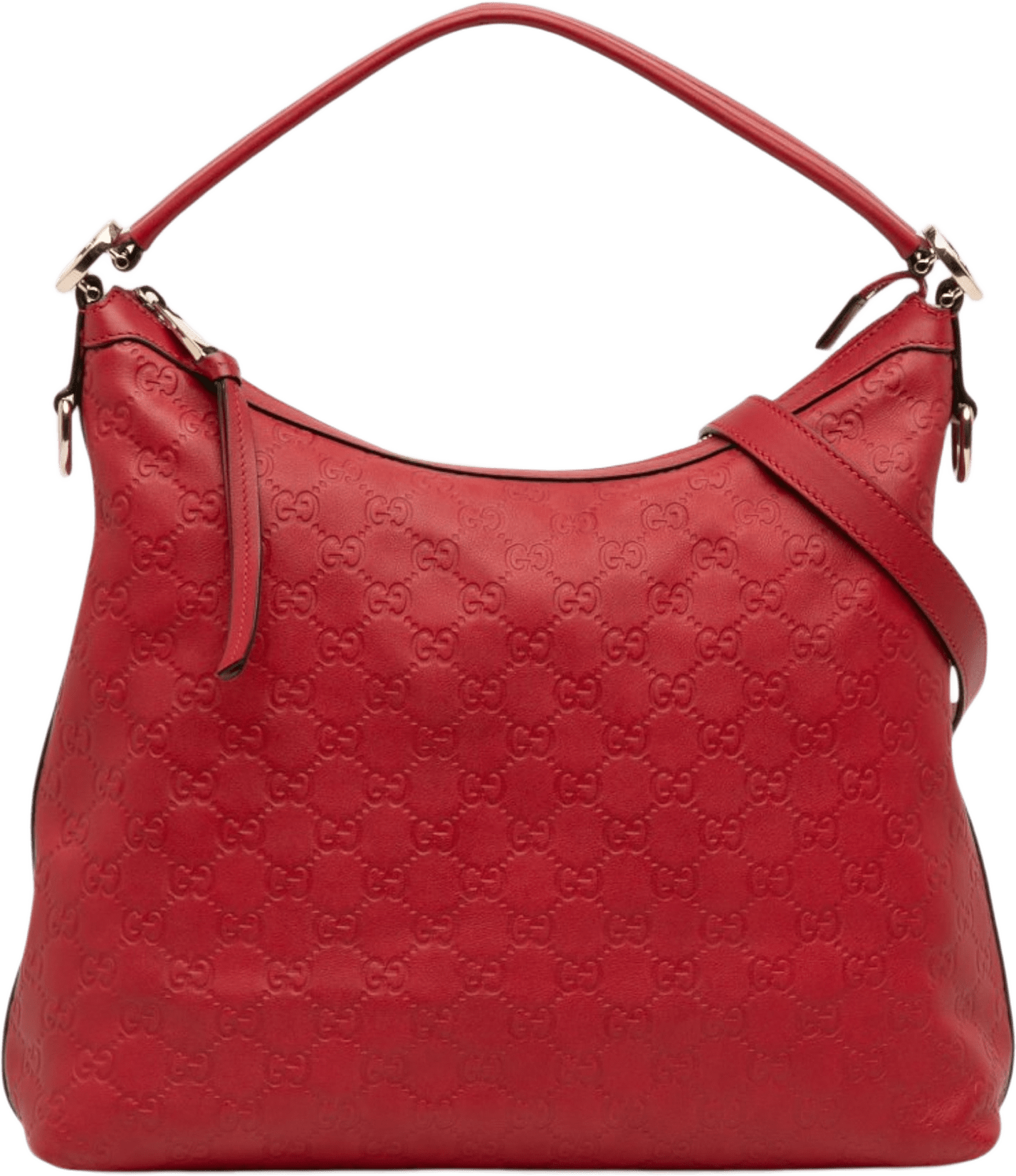 Gucci Small Guccissima Miss Gg Hobo, från Luxclusif, i färgen red.
