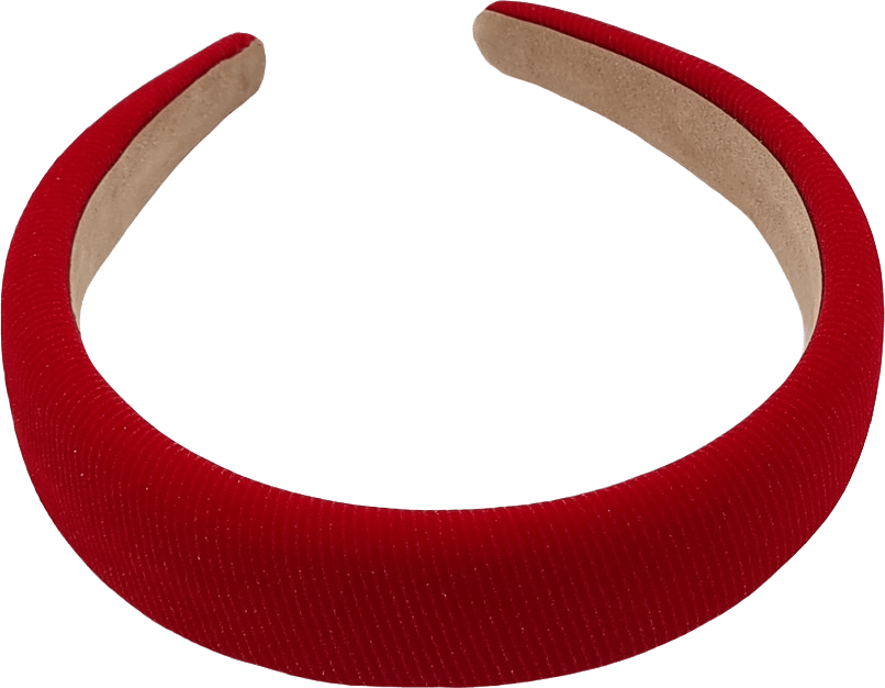 Diadem Med Diskret Glitter 3 Cm, från Complement, i färgen red.