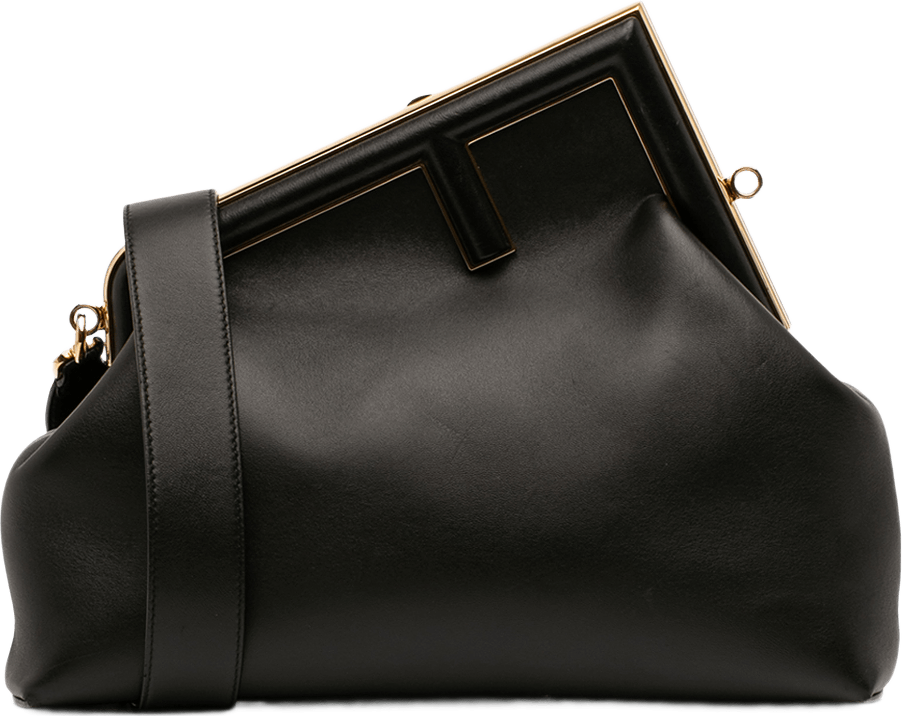 Fendi Medium Nappa Fendi First Shoulder Bag, från Luxclusif, i färgen black.