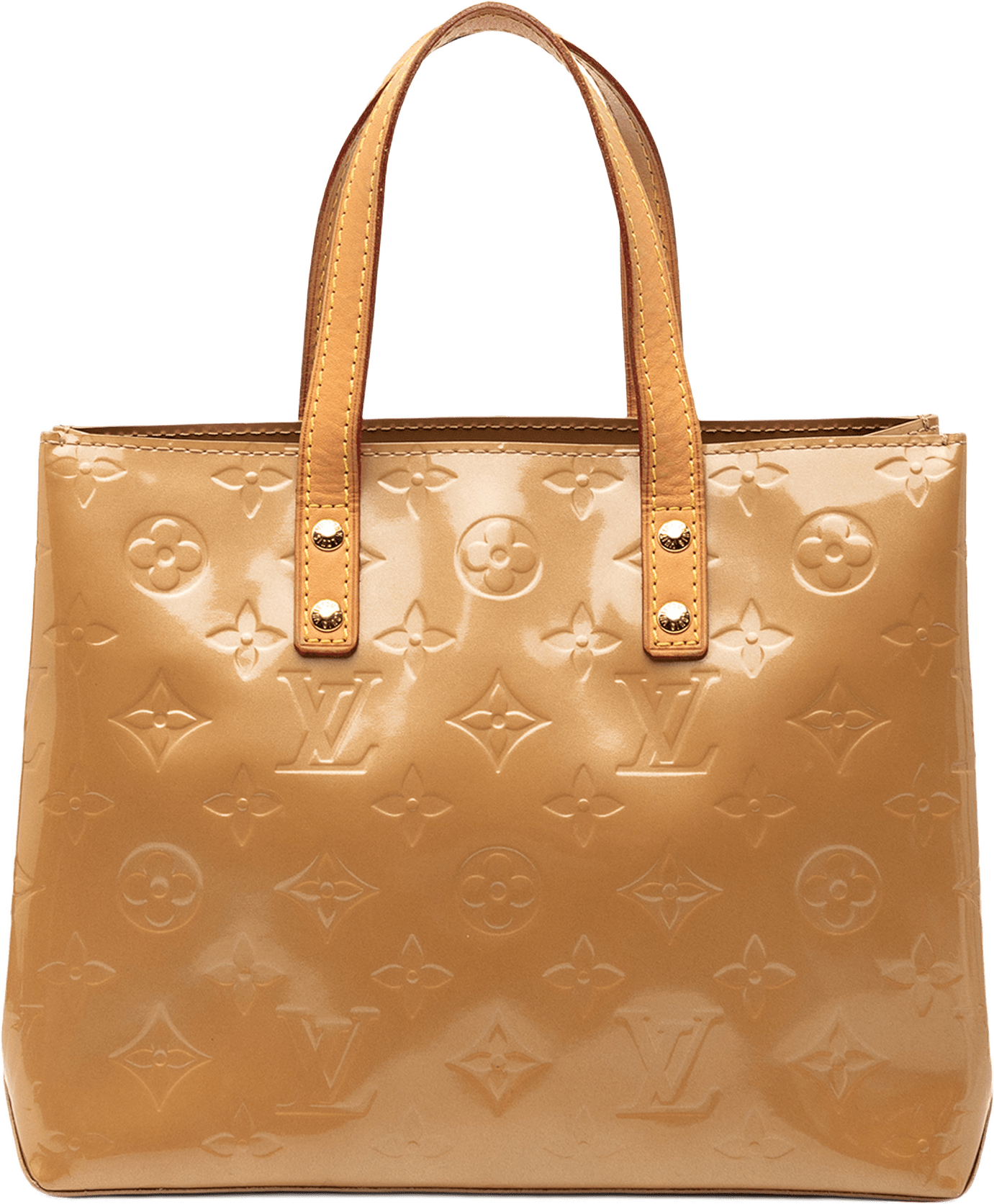 Louis Vuitton Monogram Vernis Reade Pm, från Luxclusif, i färgen brun.