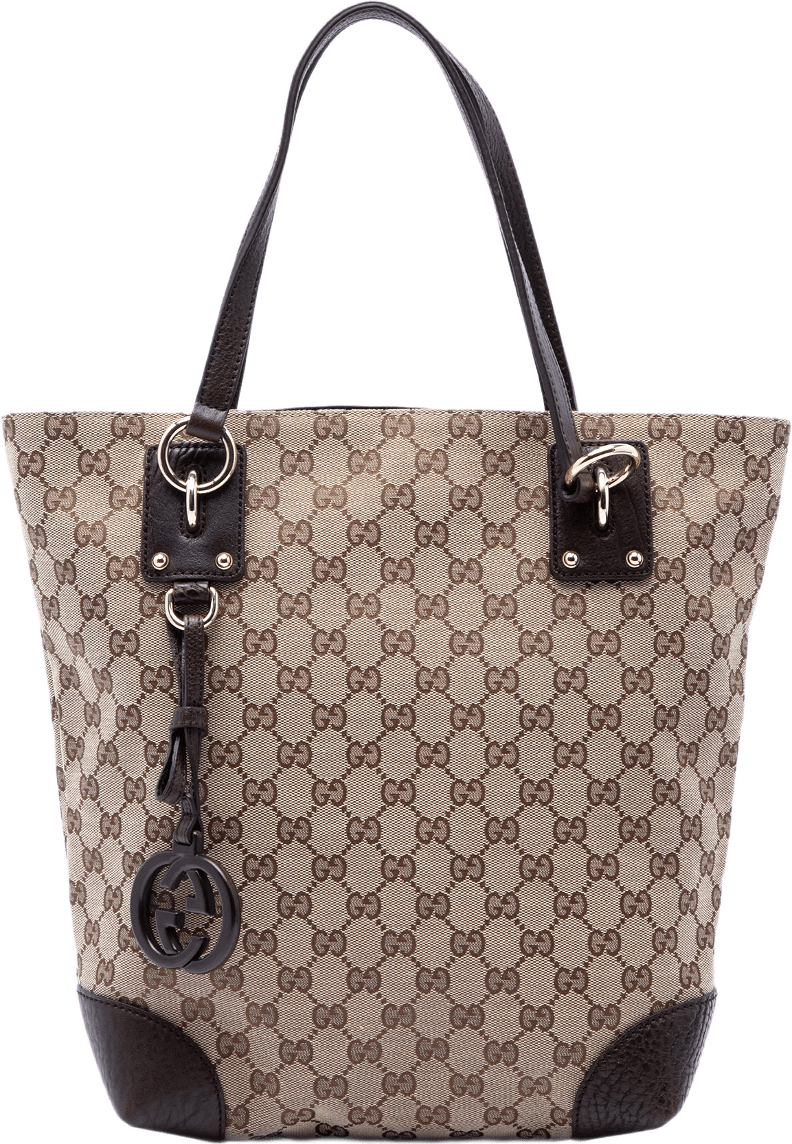 Gucci Gg Canvas Gg Charm Tote, från Luxclusif, i färgen beige.