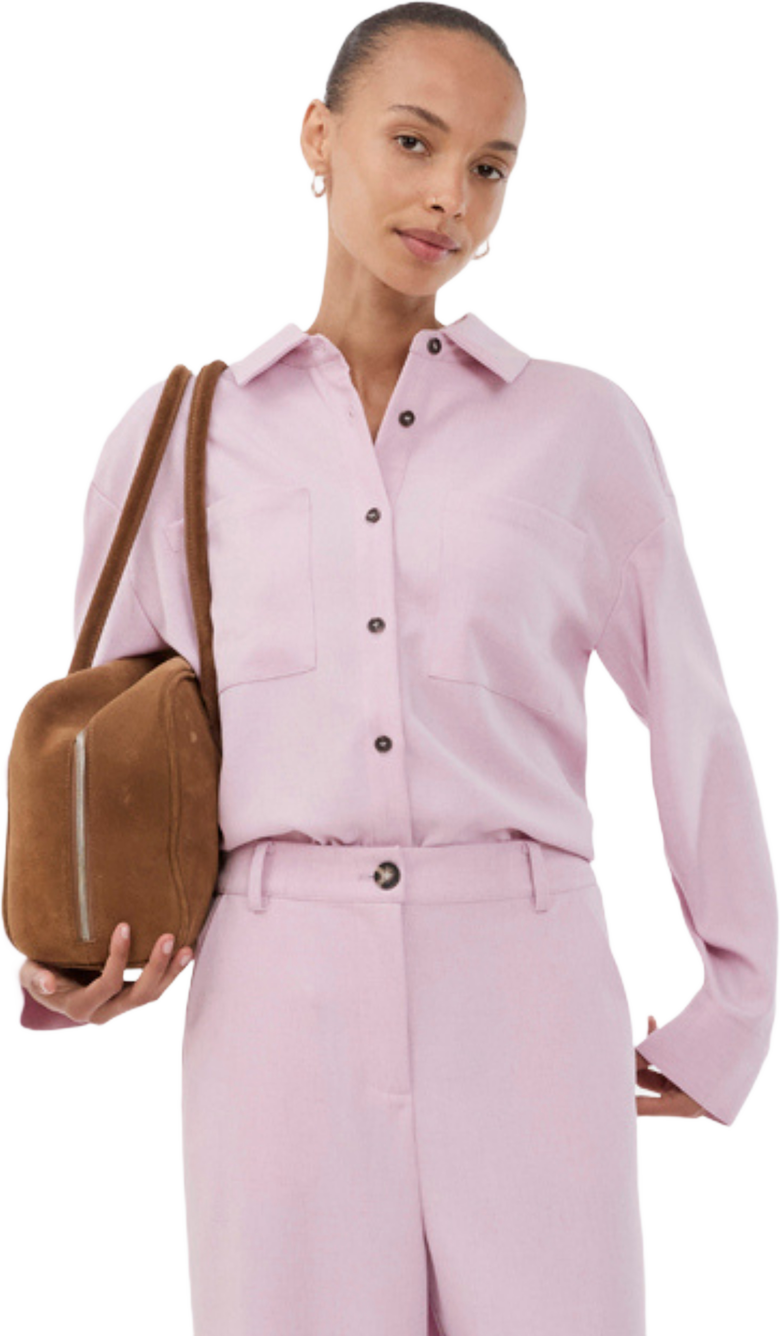 Sophiemd Shirt, från Modström, i färgen pink melange.