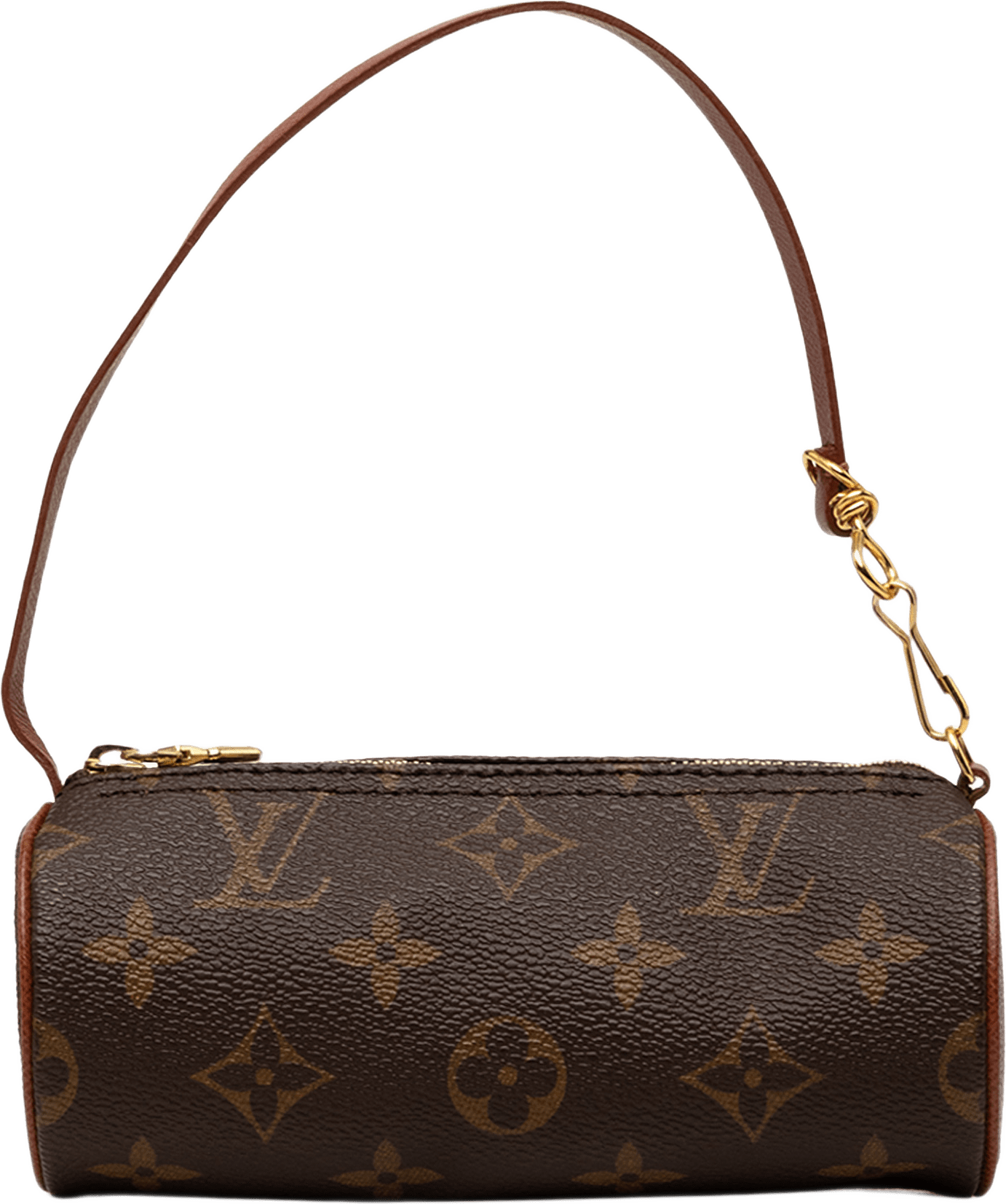 Louis Vuitton Monogram Papillon Pochette, från Luxclusif, i färgen brun.