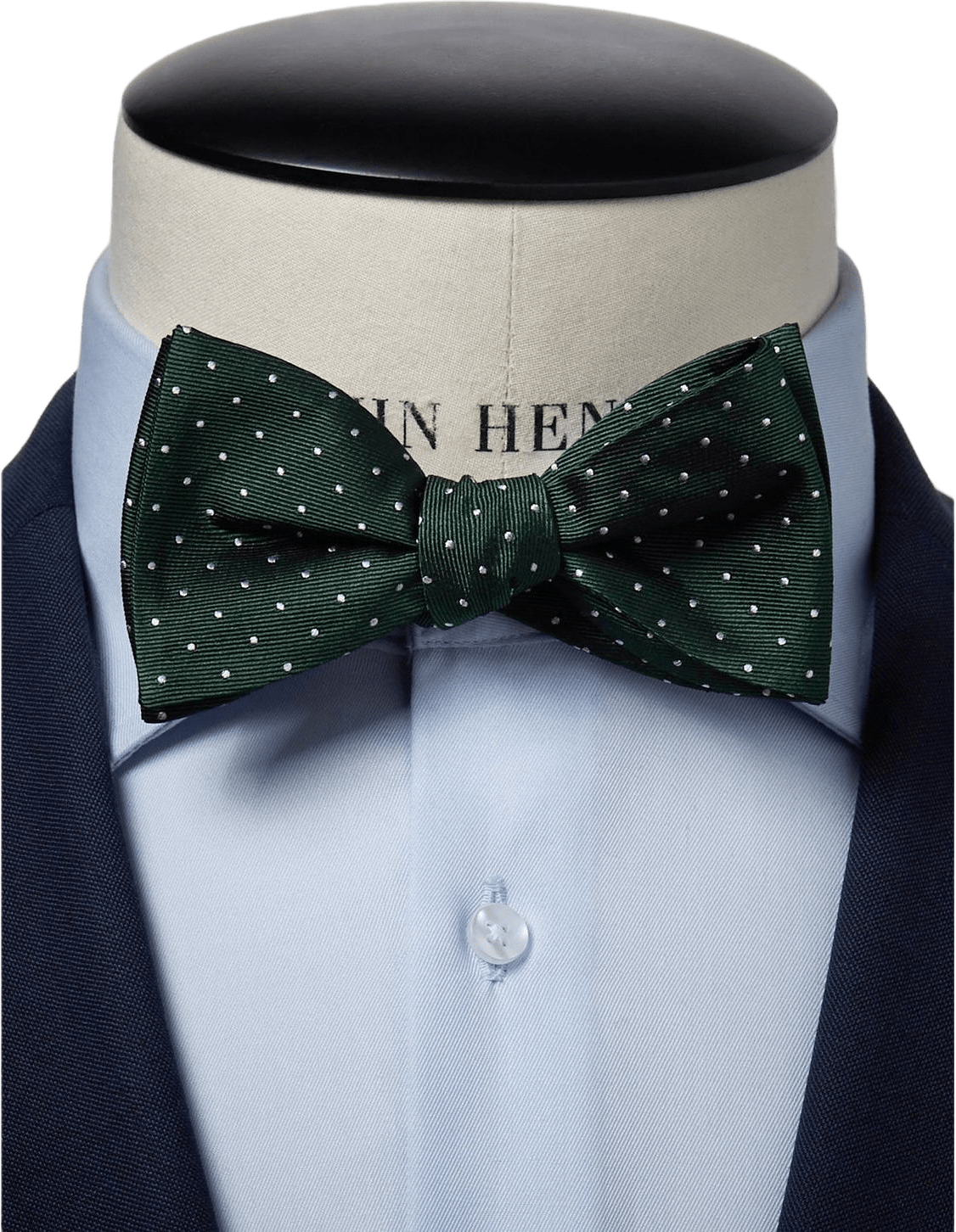 Bow Tie Dot Self Tied, från John Henric, i färgen green.