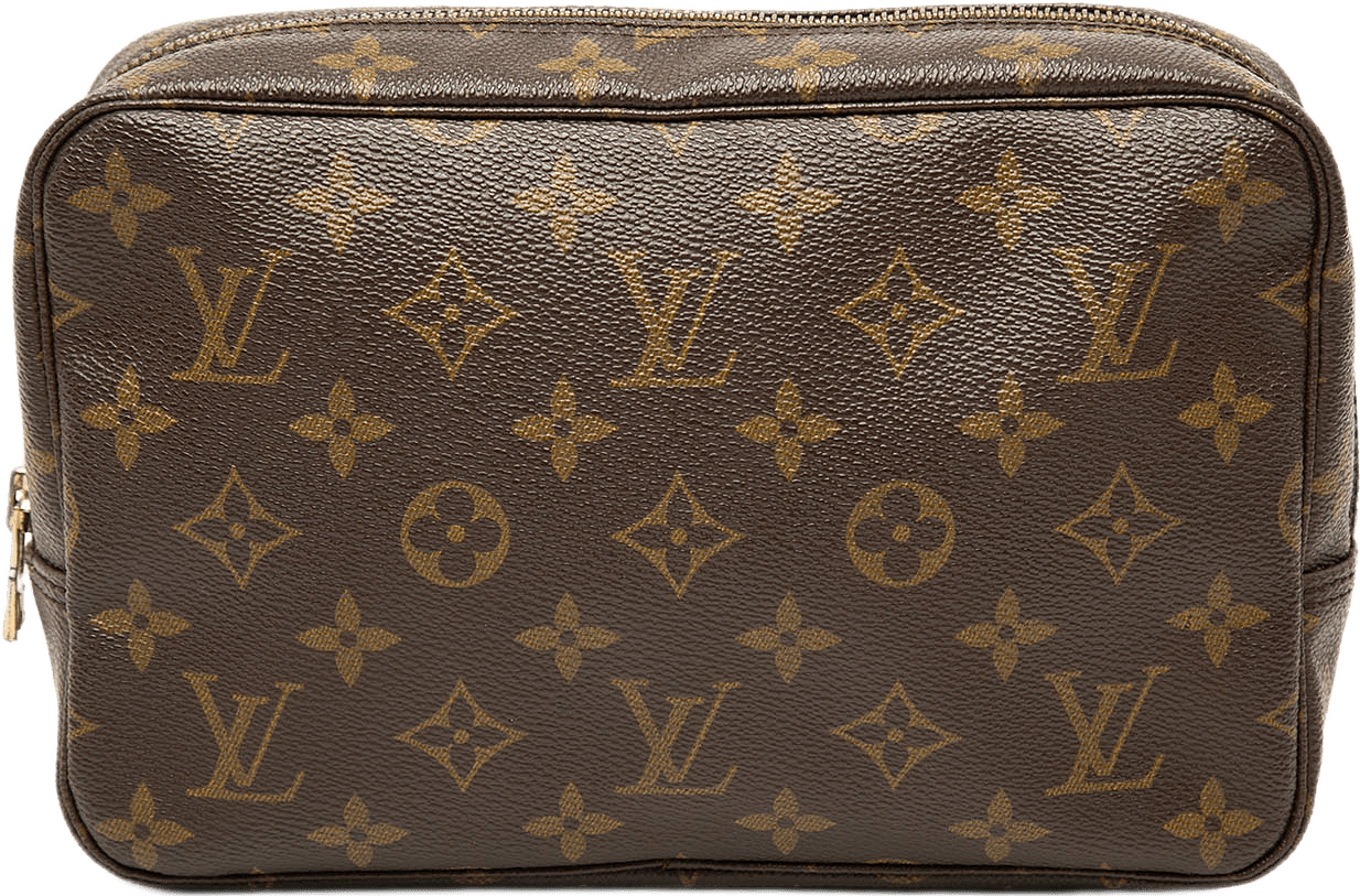 Louis Vuitton Monogram Trousse Toilette 23, från Luxclusif, i färgen brun.