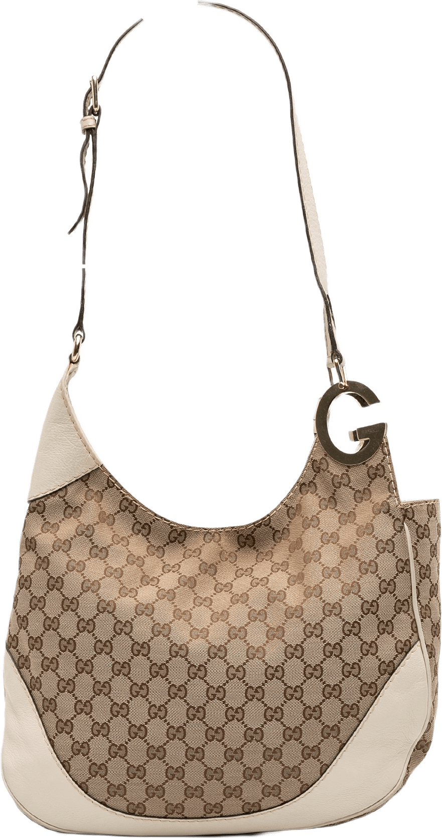 Gucci Gg Canvas Charlotte Crossbody, från Luxclusif, i färgen beige.