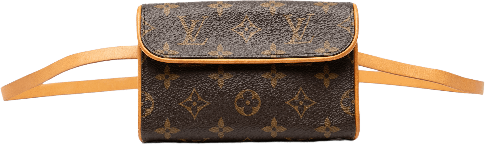 Louis Vuitton Monogram Pochette Florentine, från Luxclusif, i färgen brown.