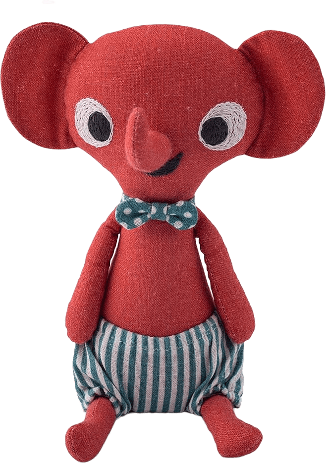Linnedocka Littlephant, från Littlephant, i färgen röd.