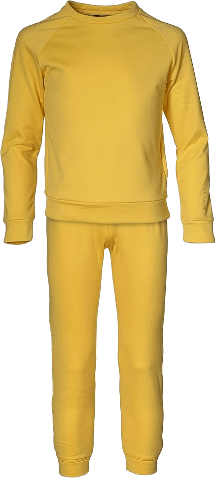 Isbjörn Panda Chill Sweater & Pant 134cl-176cl, från ISBJÖRN of Sweden, i färgen bananacream.