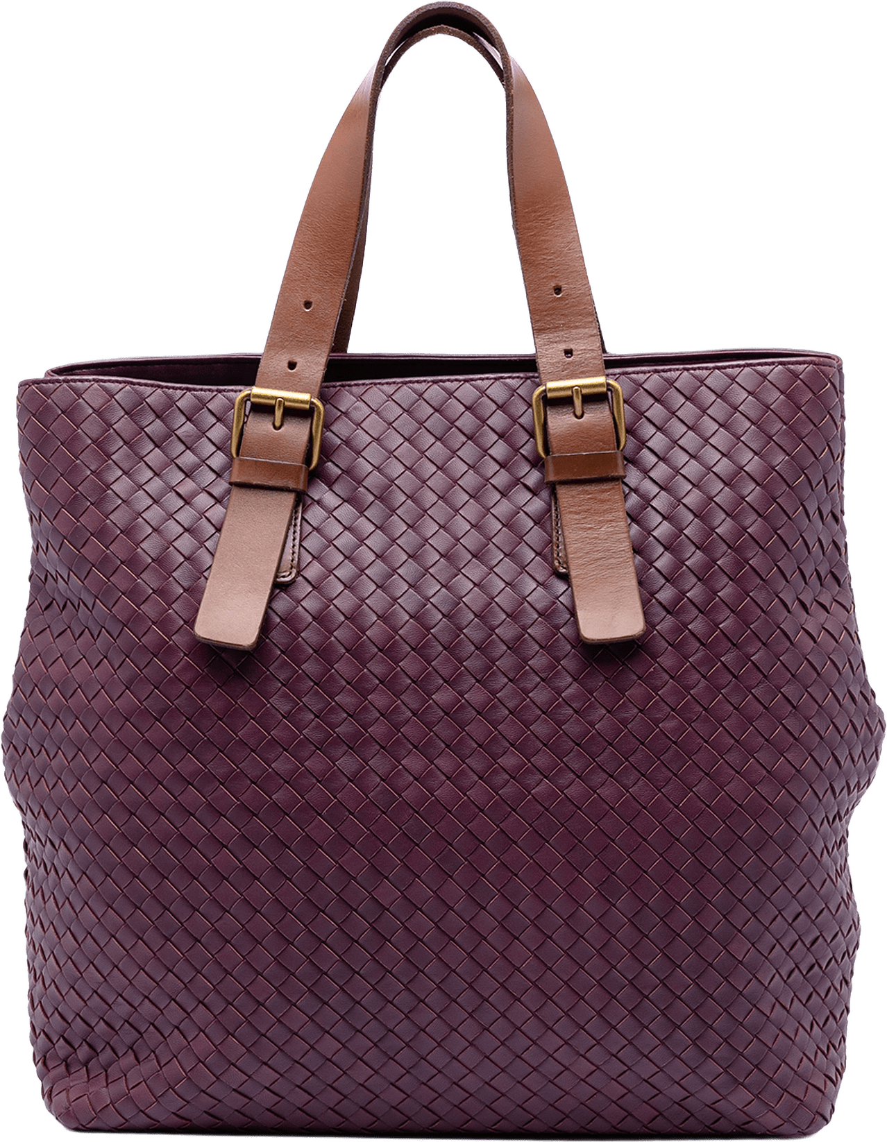 Bottega Veneta Nappa Intrecciato Belted Tote, från Luxclusif, i färgen violet.