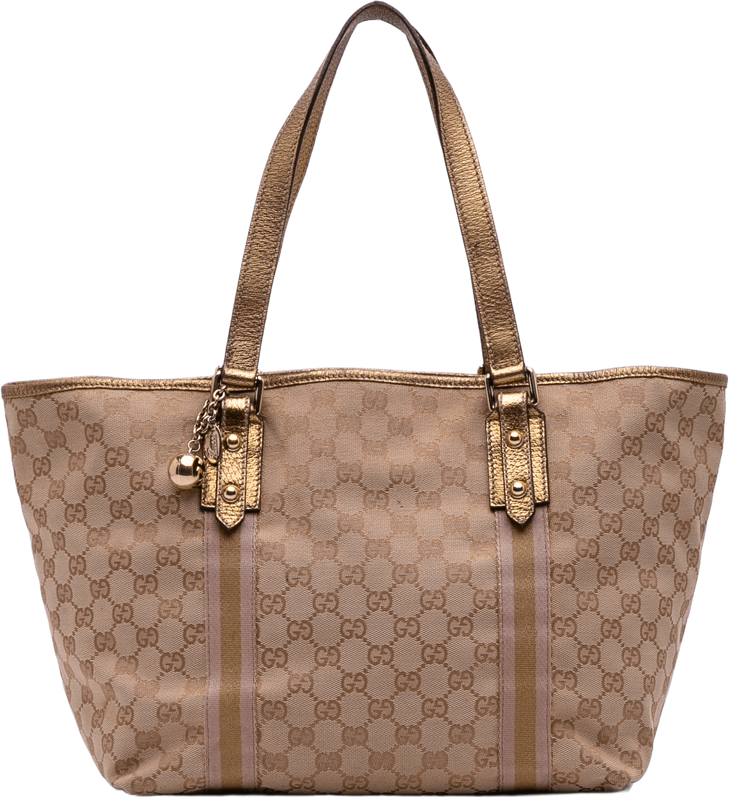 Gucci Gg Canvas Jolicoeur Tote, från Luxclusif, i färgen beige.