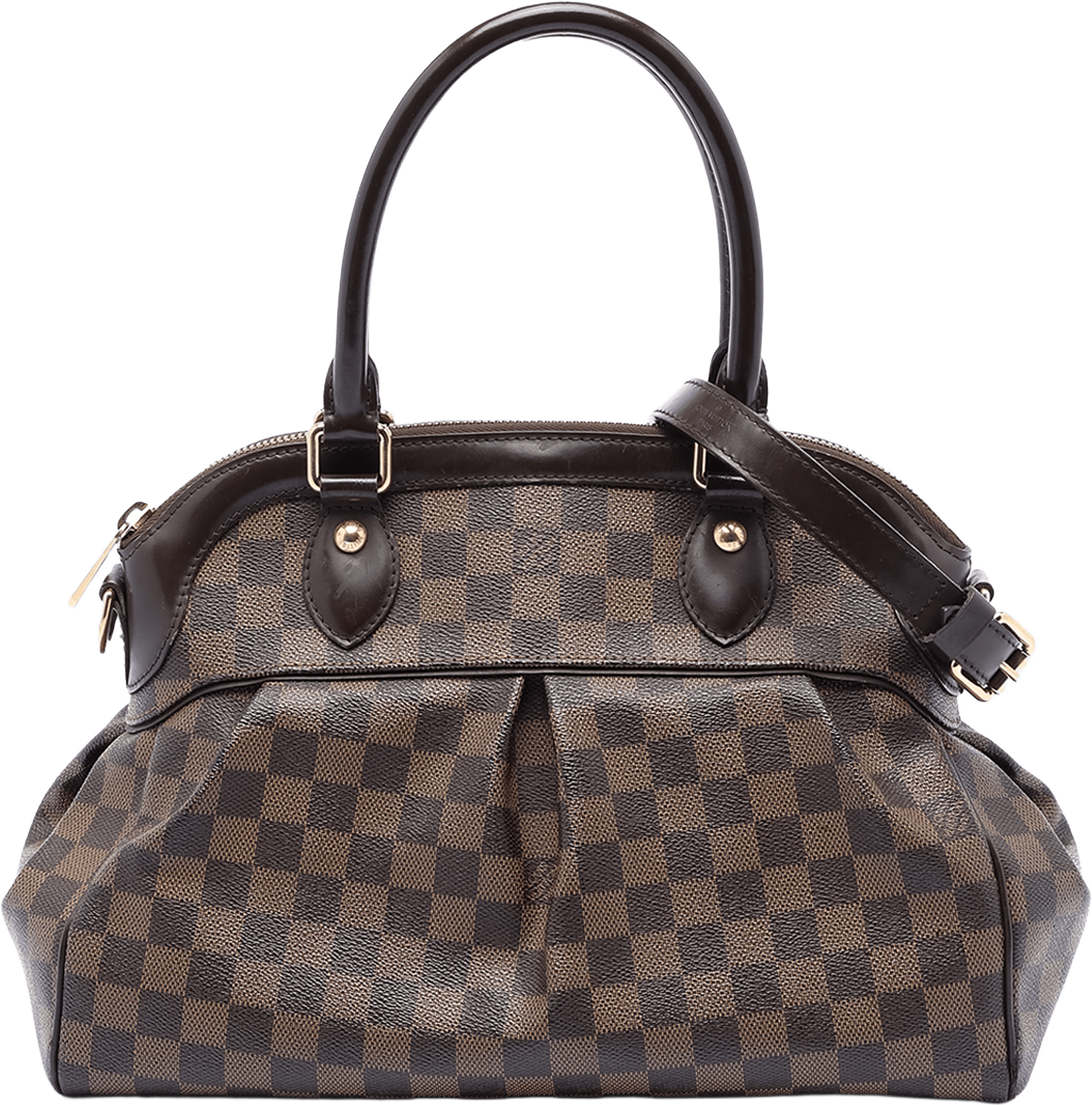Louis Vuitton Damier Ebene Trevi Pm, från Luxclusif, i färgen brown.