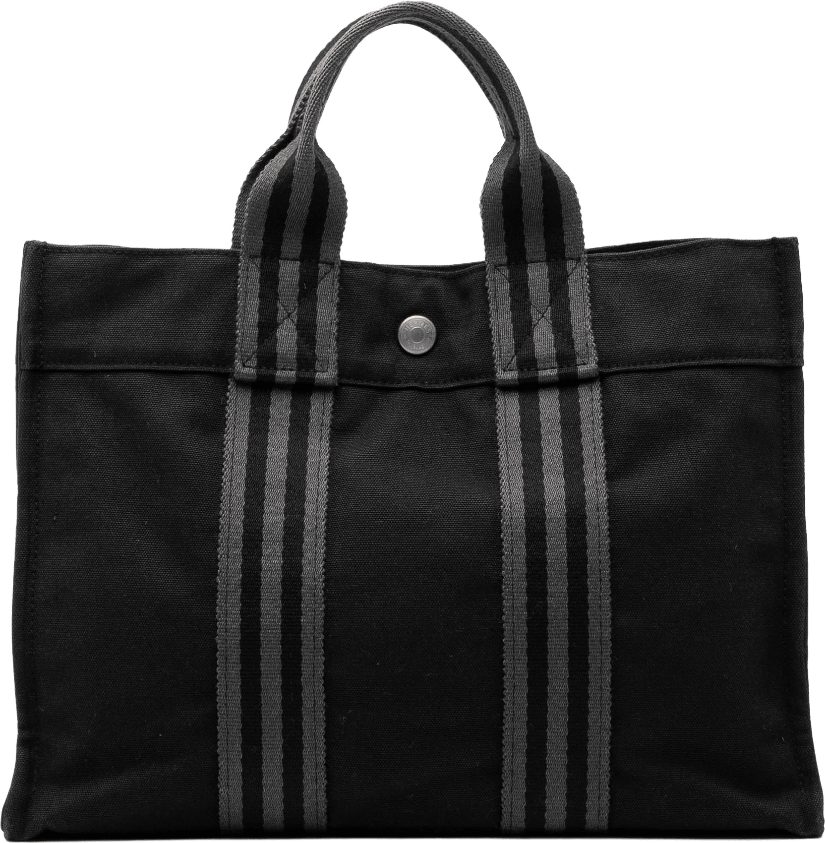 Hermès Canvas Fourre Tout Pm, från Luxclusif, i färgen black.