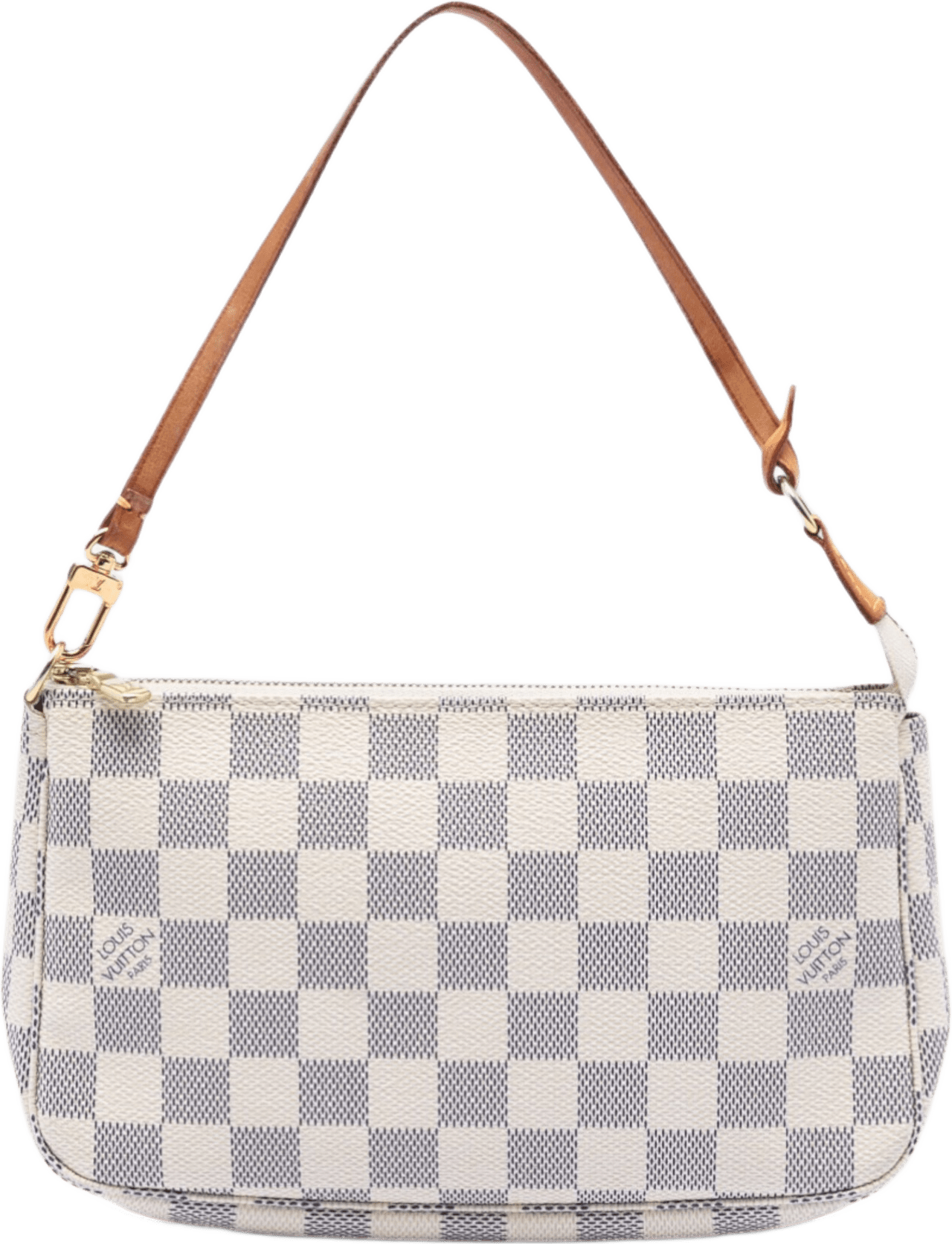 Louis Vuitton Damier Azur Pochette Accessoires, från Luxclusif, i färgen white.