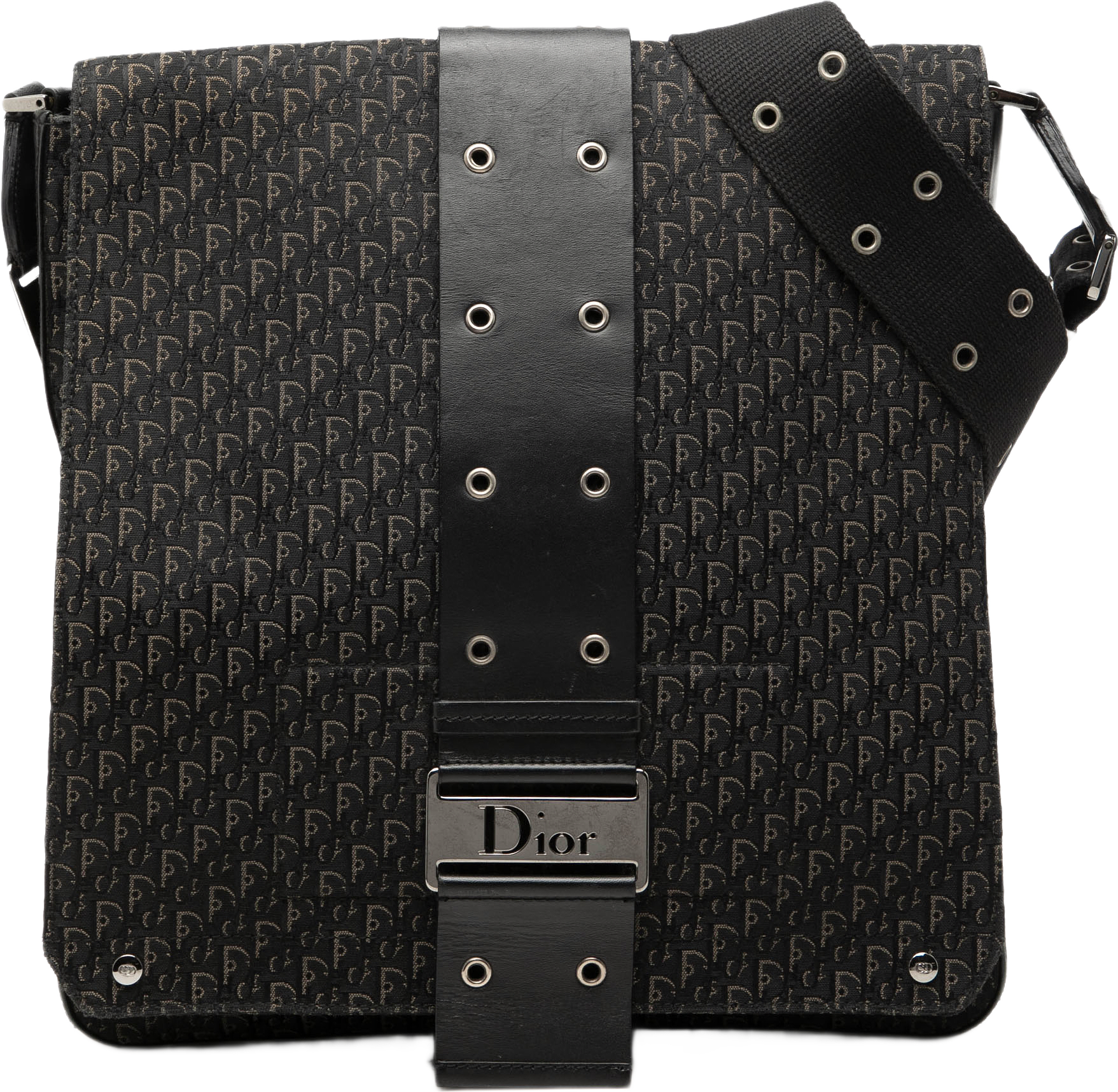 Dior Diorissimo Trotter Canvas Street Chic Crossbody, från Luxclusif, i färgen svart.