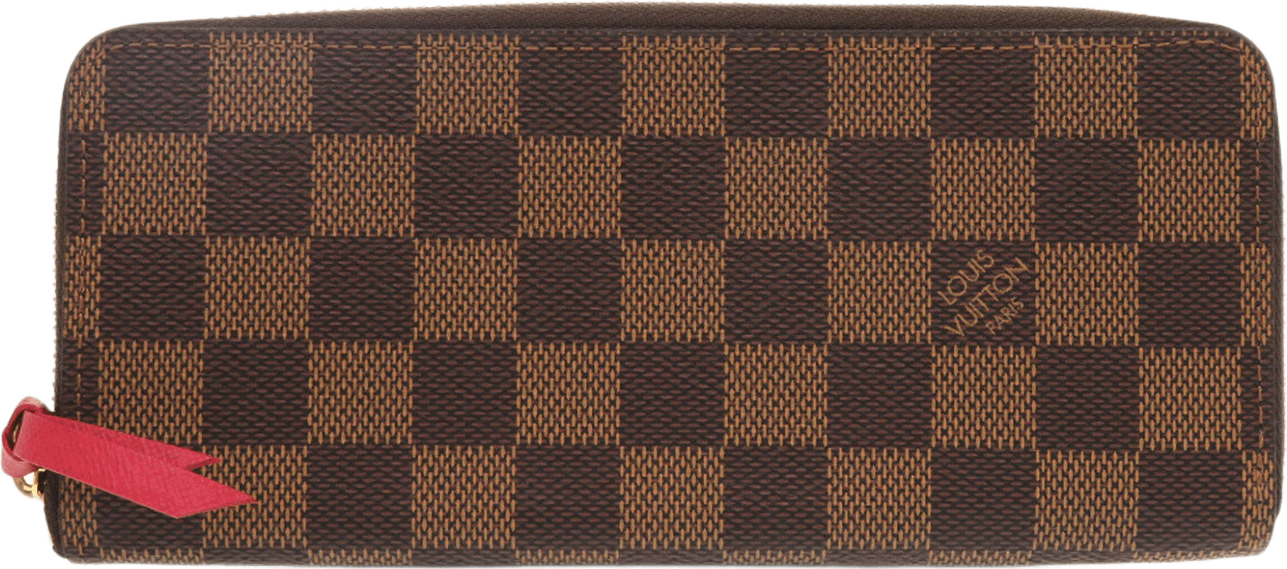 Louis Vuitton Damier Ebene Zippy Long Wallet, från Luxclusif, i färgen brown.