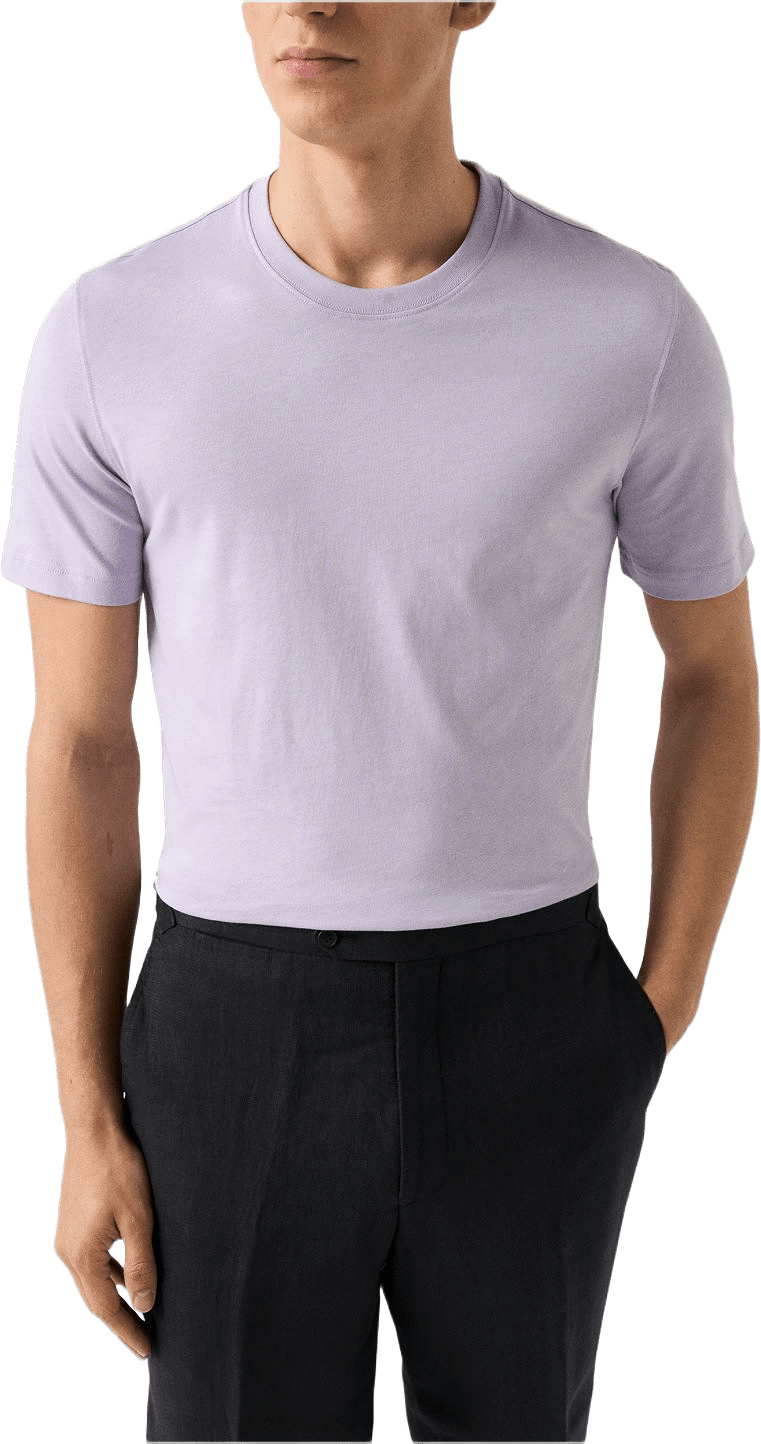 T-shirt I Single Jersey Supima-bomull, från Eton, i färgen light purple.