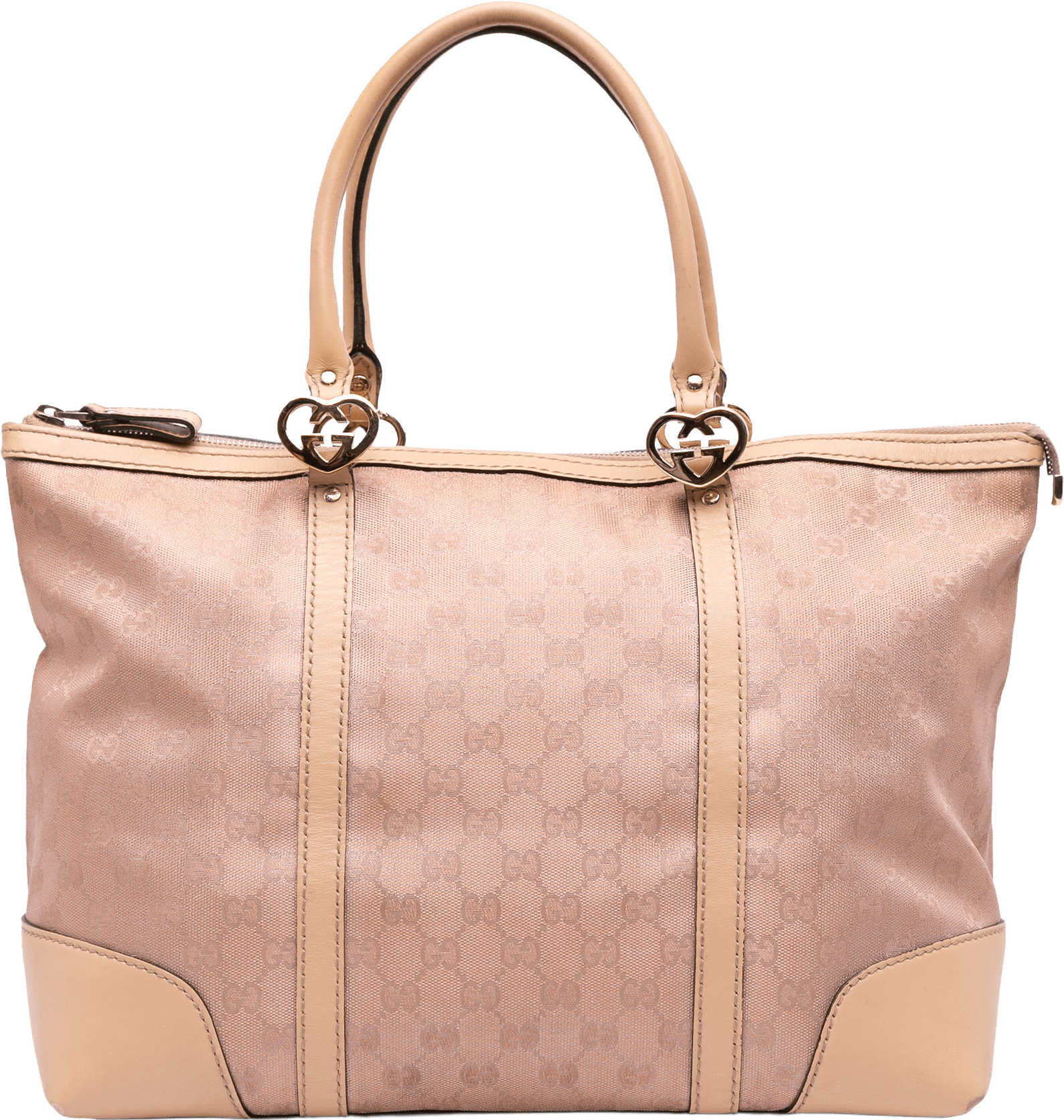 Gucci Gg Metallic Canvas Lovely Tote, från Luxclusif, i färgen pink.