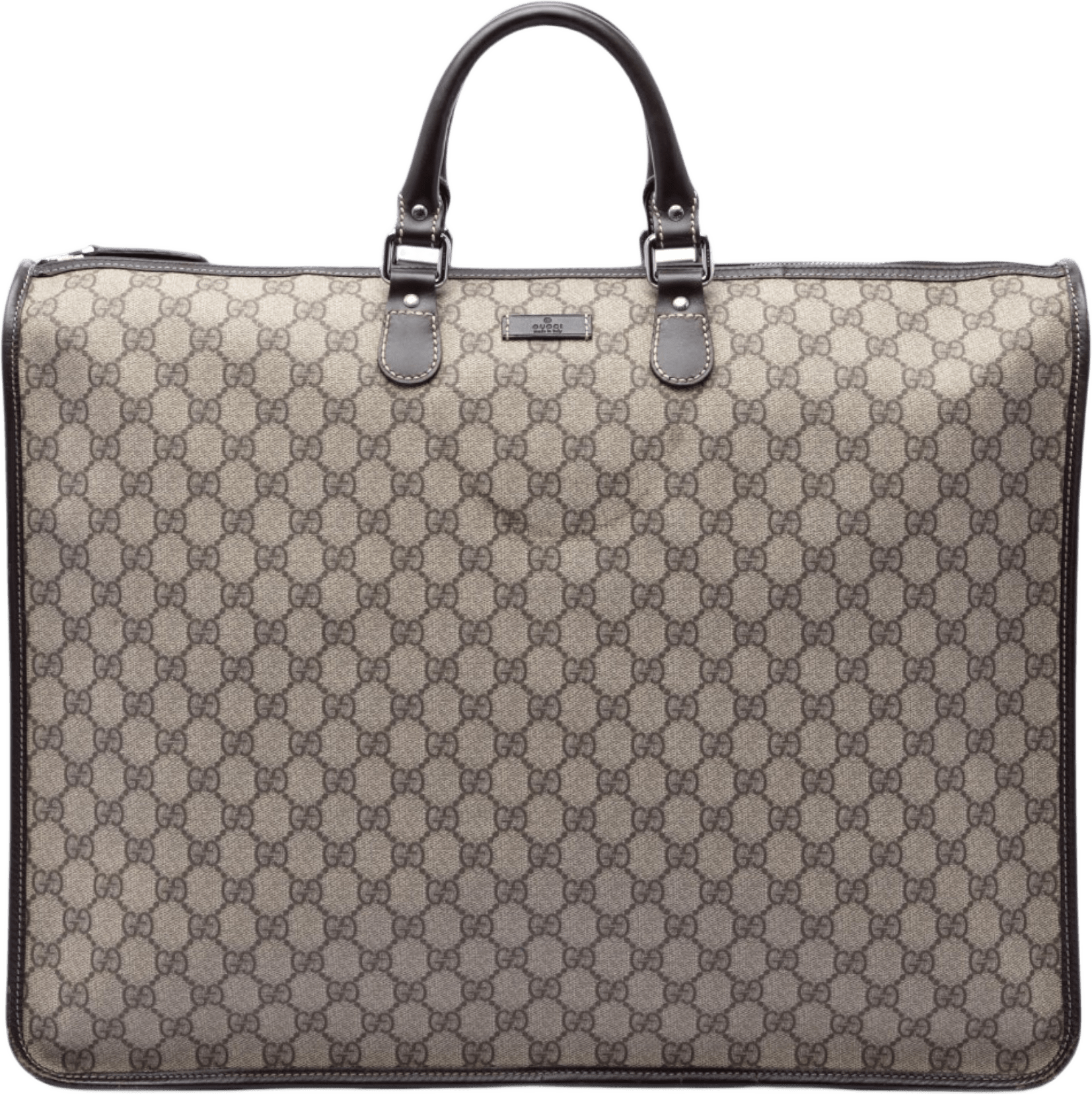 Gucci Gg Supreme Travel Tote, från Luxclusif, i färgen beige.
