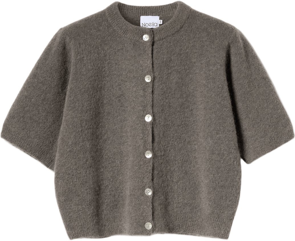 Kae Ss Knit Cardigan - Coffee