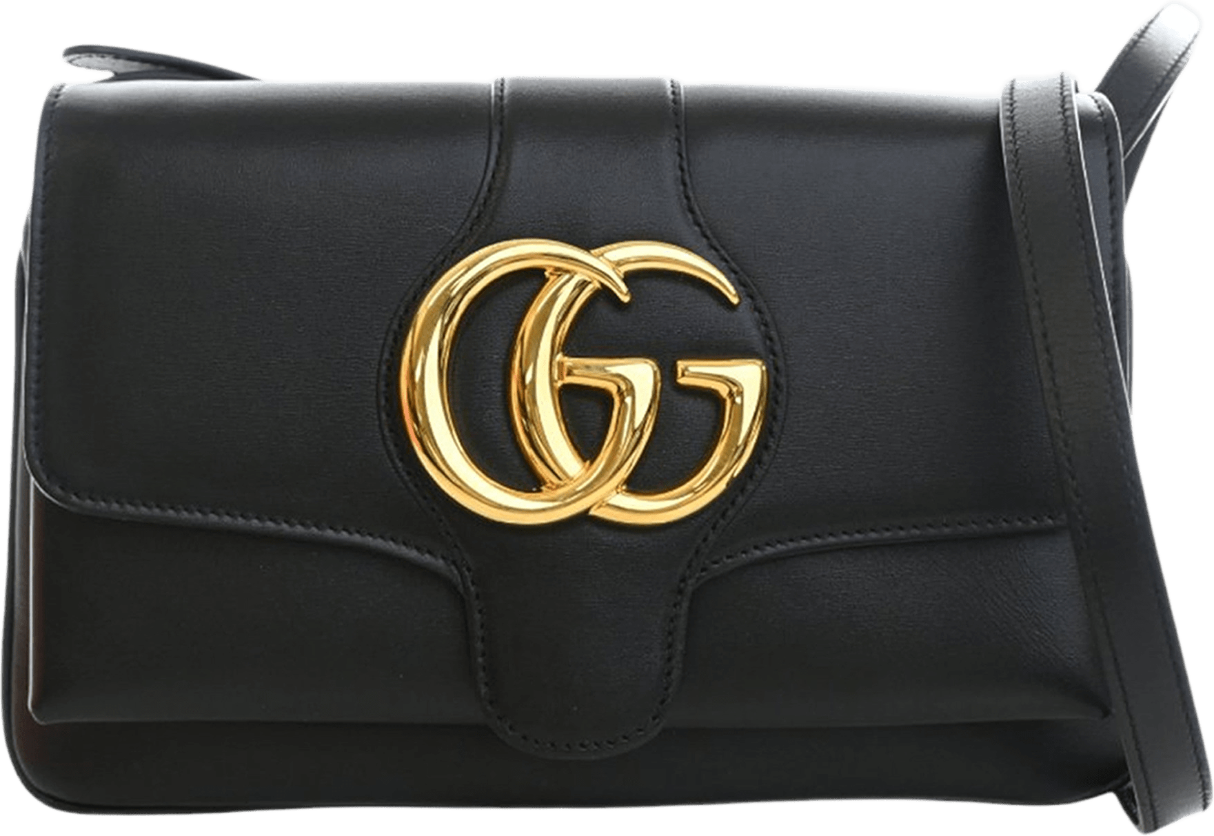 Gucci Small Leather Arli Crossbody, från Luxclusif, i färgen black.
