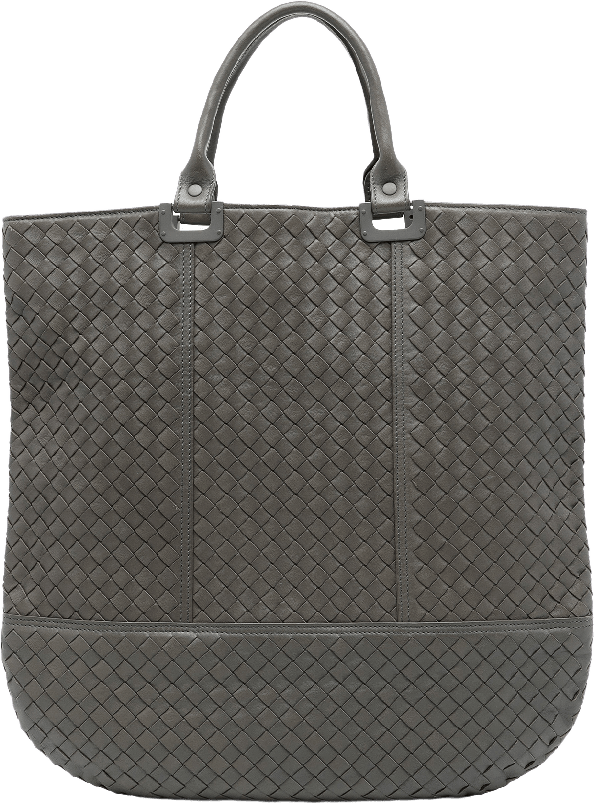 Bottega Veneta Nappa Intrecciato Tote, från Luxclusif, i färgen dark khaki.