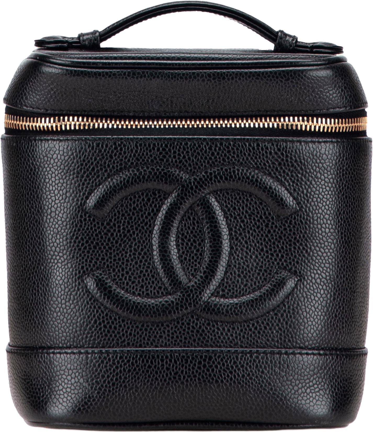 Chanel Cc Caviar Vanity Bag, från Luxclusif, i färgen black.