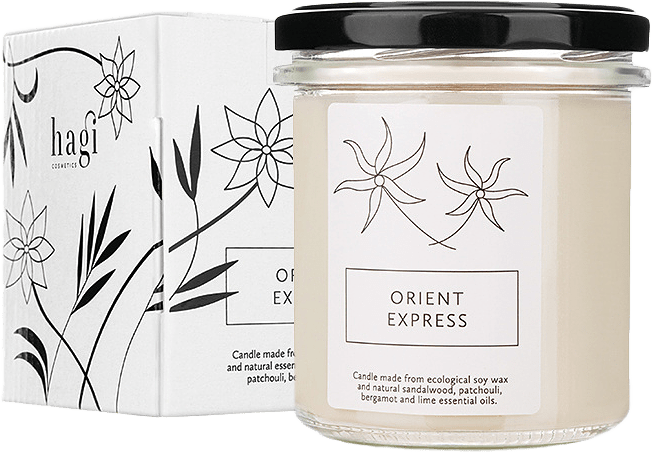 Orient Express Soy Candle, från Hagi, i färgen vitt.