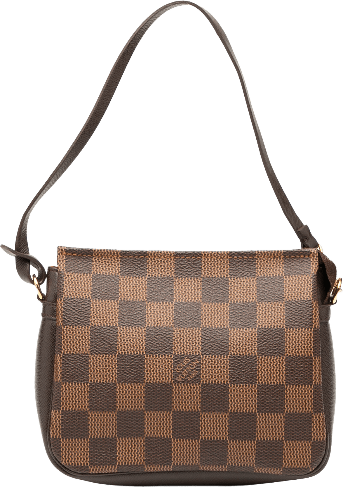 Louis Vuitton Damier Ebene Trousse Pochette, från Luxclusif, i färgen brown.