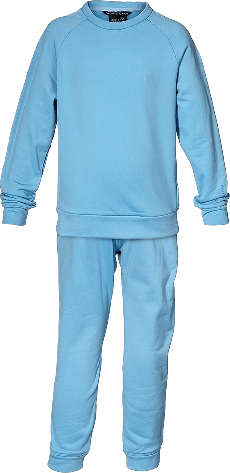 Isbjörn Panda Chill Sweater & Pant 134cl-176cl, från ISBJÖRN of Sweden, i färgen skyblue.