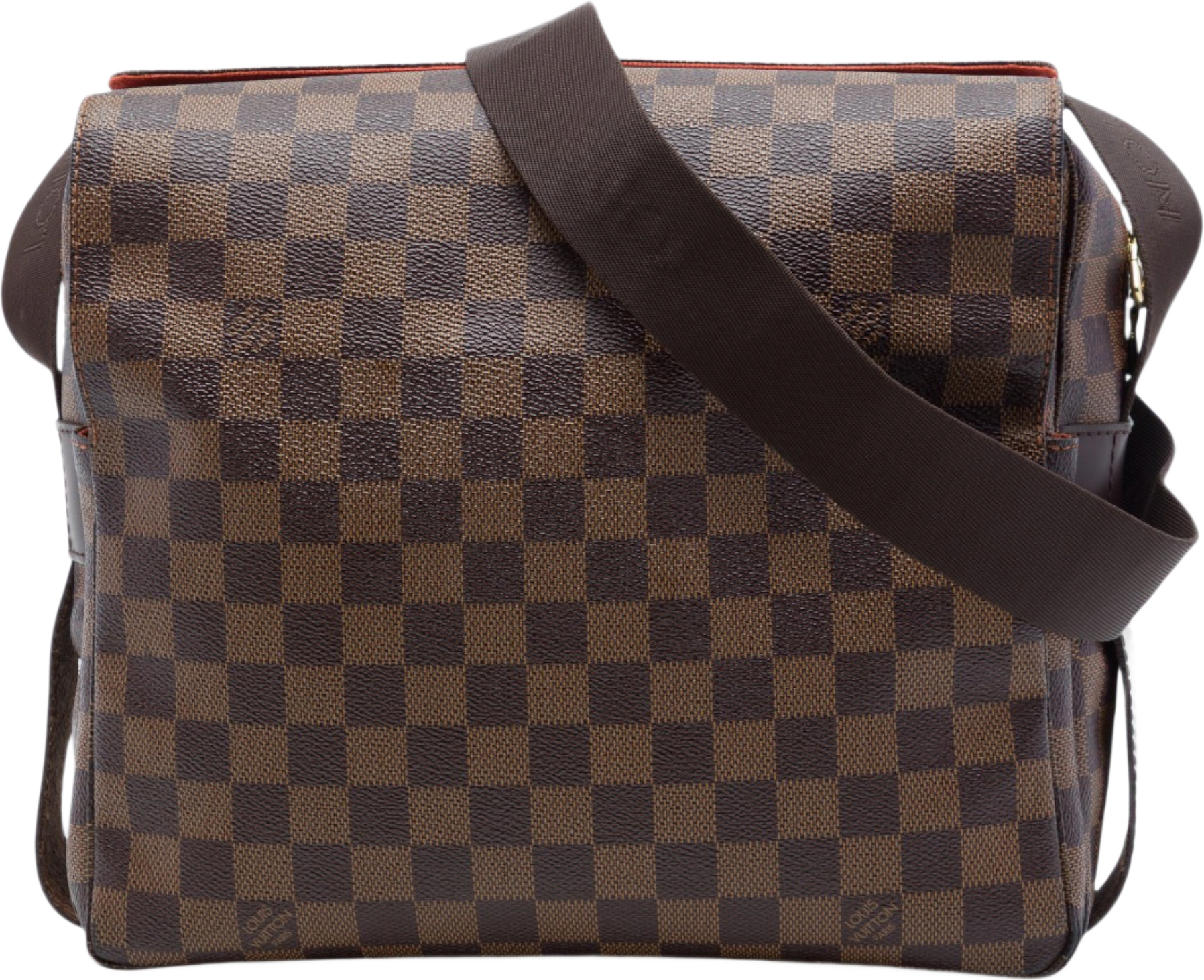 Louis Vuitton Damier Ebene Naviglio, från Luxclusif, i färgen brun.