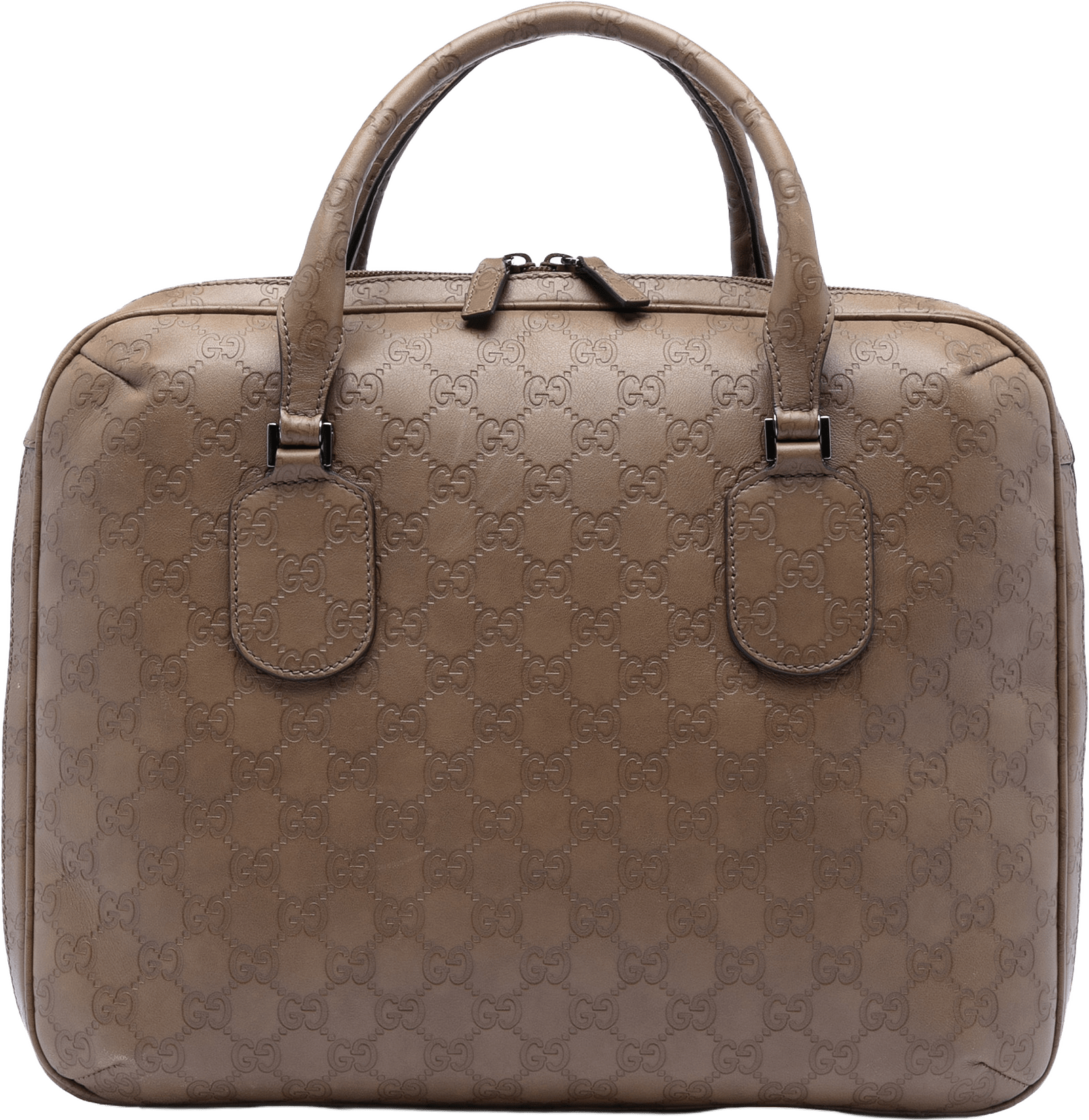 Gucci Guccissima Business Bag, från Luxclusif, i färgen brown.