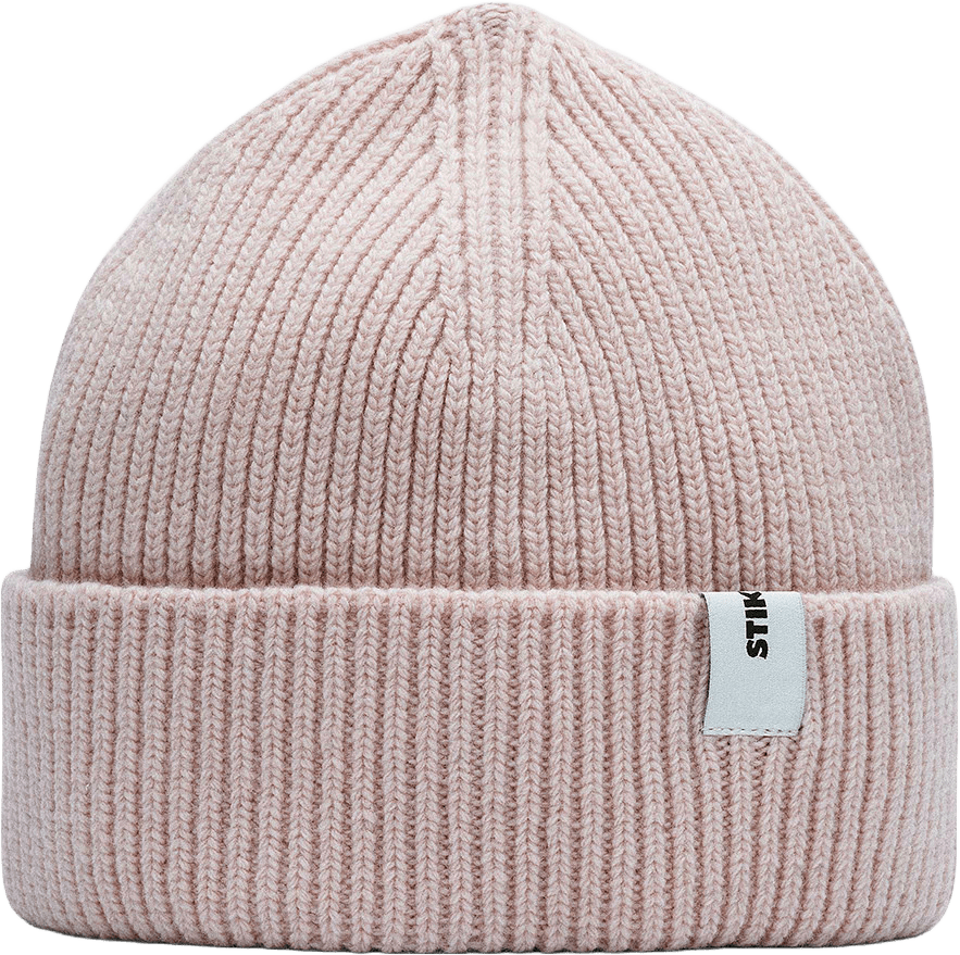 Beanie 02 Merino Regular Fit, från Stiksen, i färgen pink.