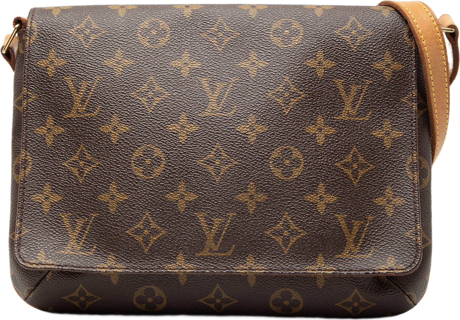 Louis Vuitton Monogram Musette Tango Short Strap, från Luxclusif, i färgen brun.